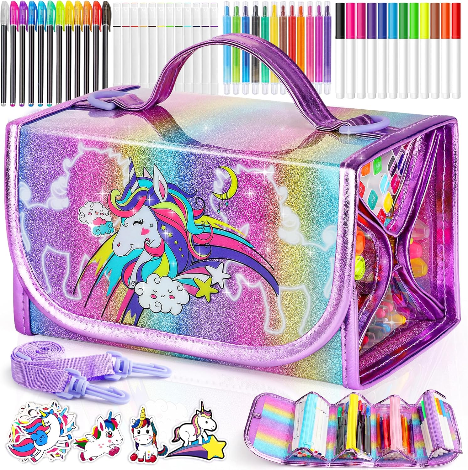 Hot Bee Unicorn Colouring Pens, Craft Kits for Kids, Arts and Crafts for Kids, U...