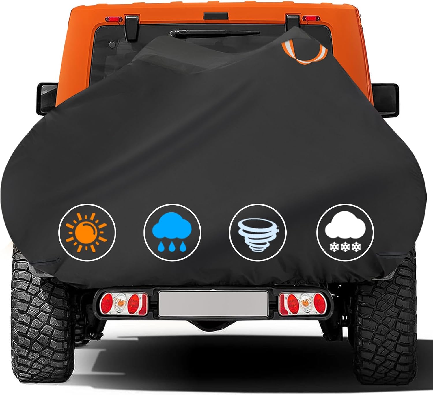 Zettum Bike Cover for Transport 2 Bikes - Bike Covers for Outside Storage on Rea...