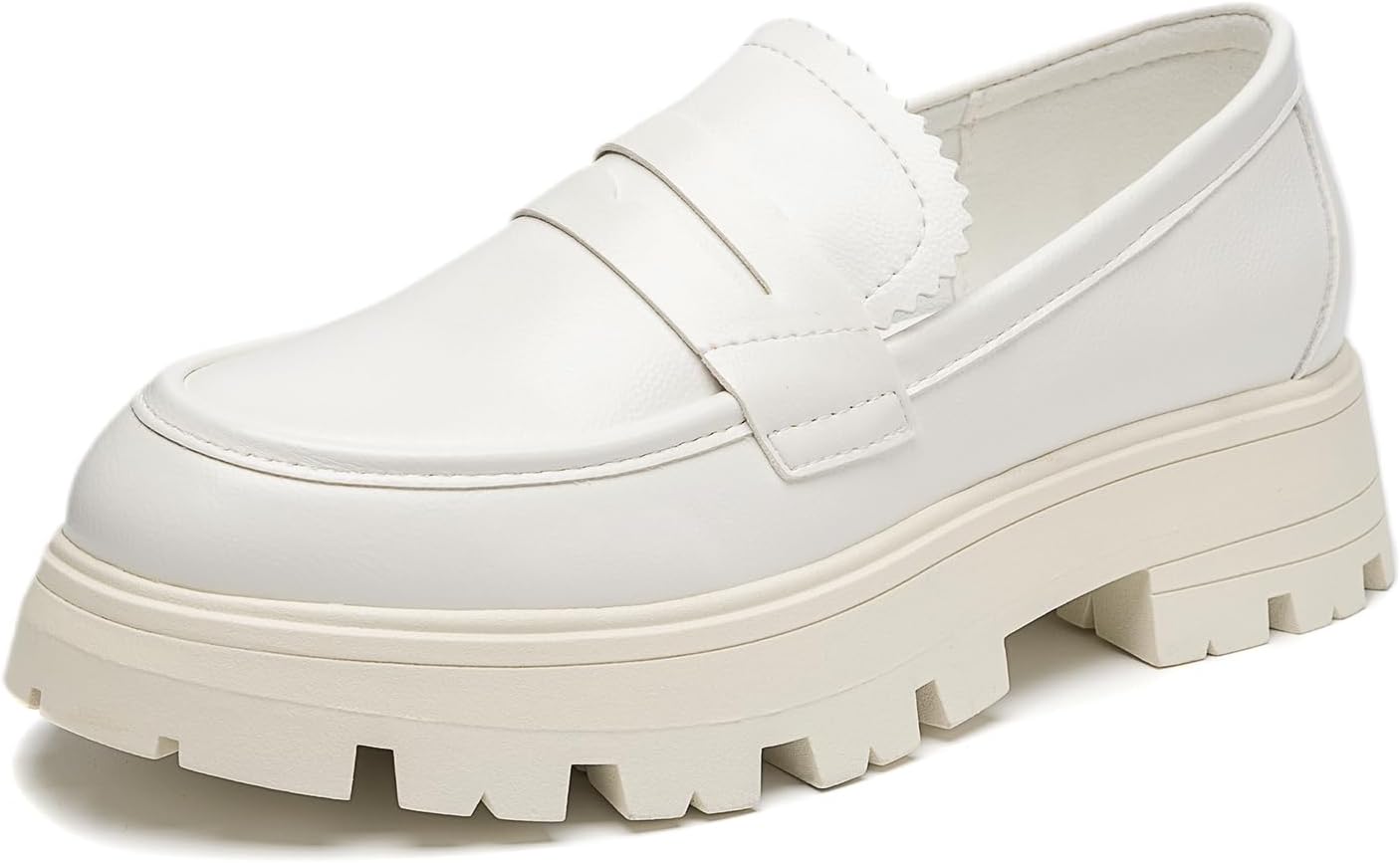 Cestfini Platform Loafers for Women - Chunky Loafers Women Shoes Penny Loafers S...