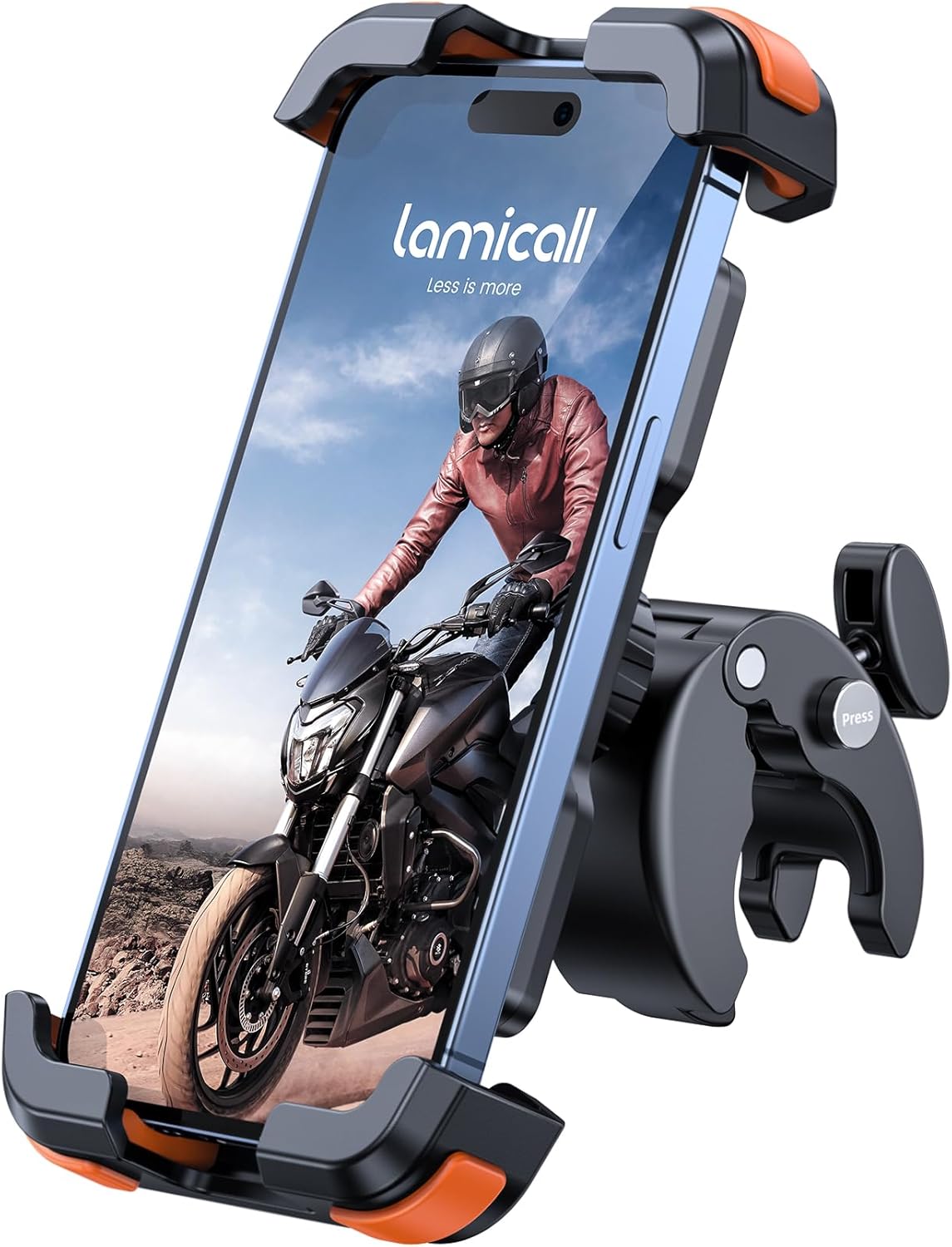 Lamicall Motorcycle Phone Holder Bike - Motorbike Phone Mount, Bike Phone Holder...