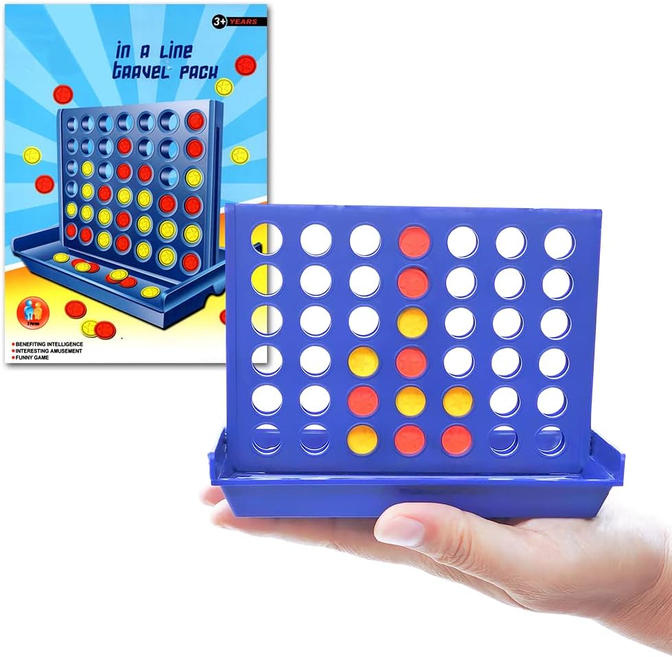 Pup Go 4 in a Row Game Kids Travel Game, 6 Spare Discs included, 4 in a Line Boa...