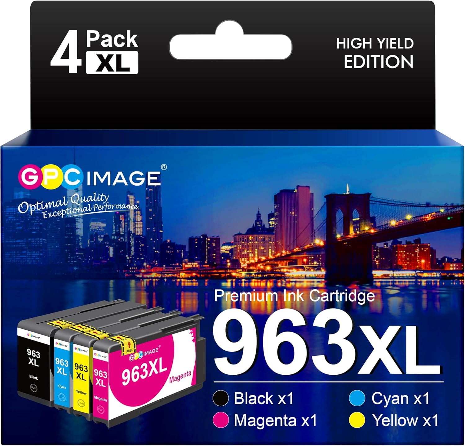 GPC Image 963XL Ink Cartridges Multipack Remanufactured for HP 963 963XL Ink Com...