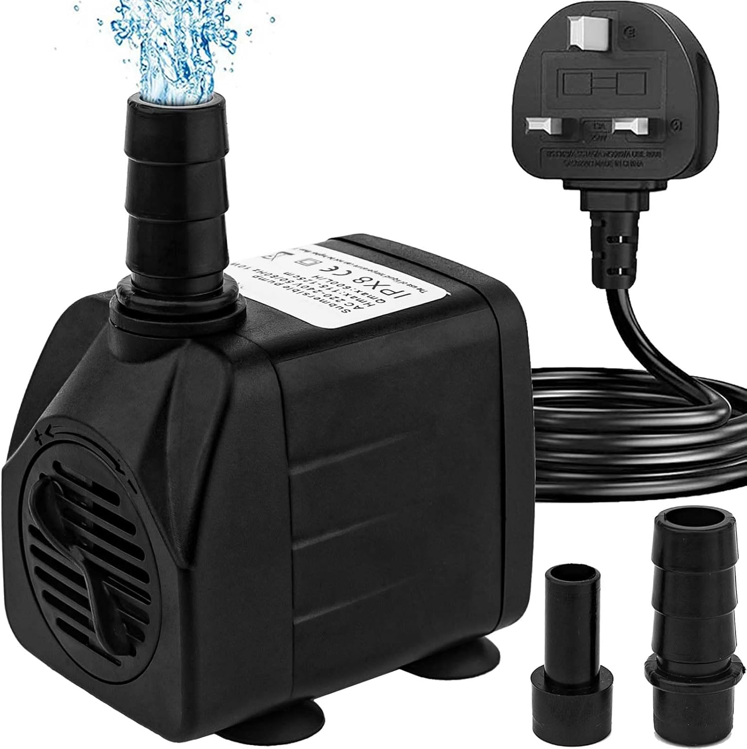 Mini Submersible Water Pump (600L/H, 10W) Adjustab...