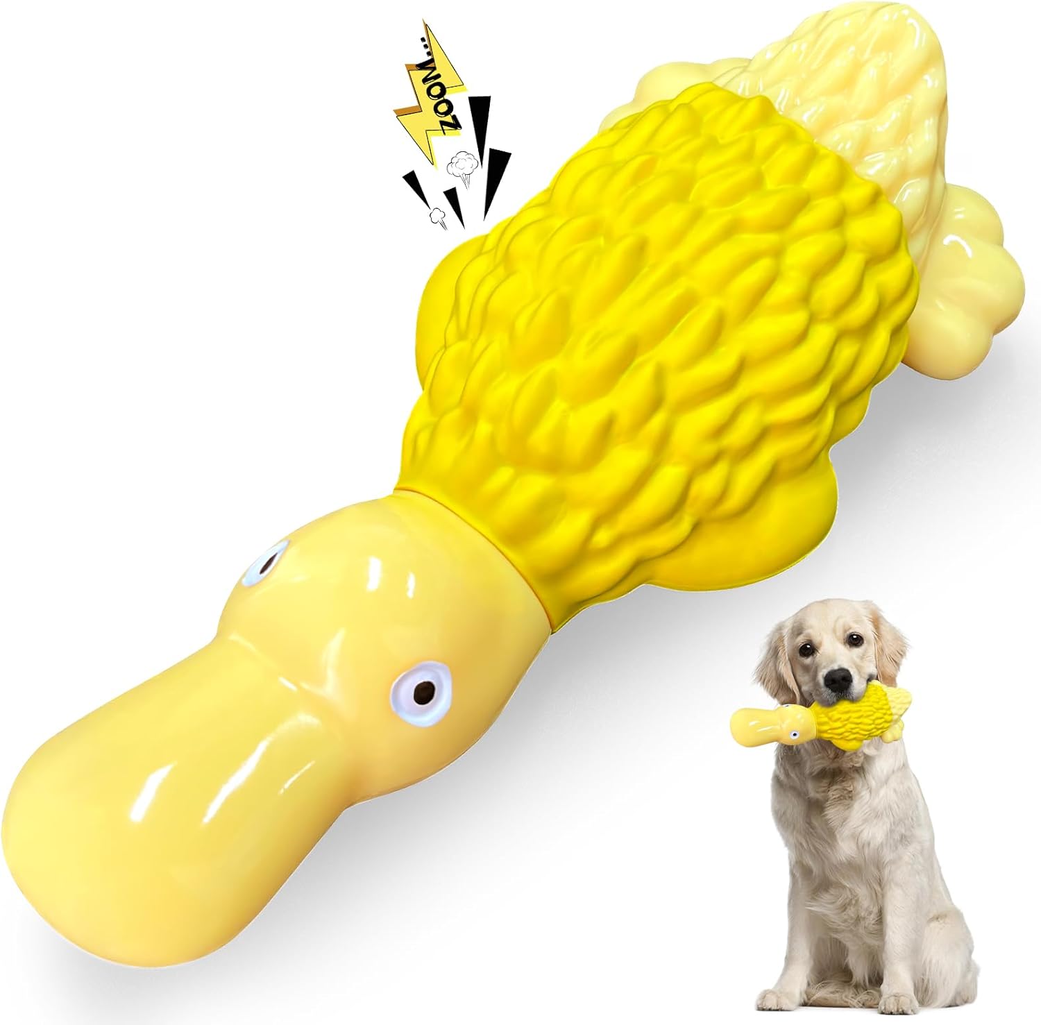 Dog Chew Toys for Aggressive Chewers: Indestructible Dog Toys- Large Squeaky Tou...