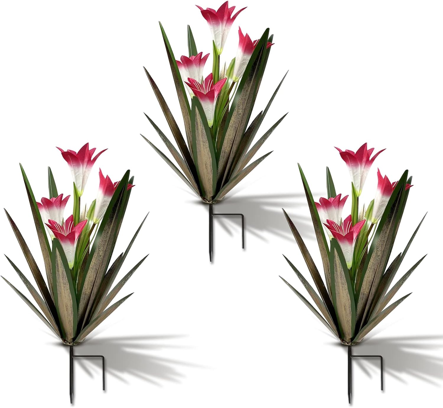Homight Metal Agave Plant Outdoor Decoration Outdoor Garden Decoration Lily Mexi...