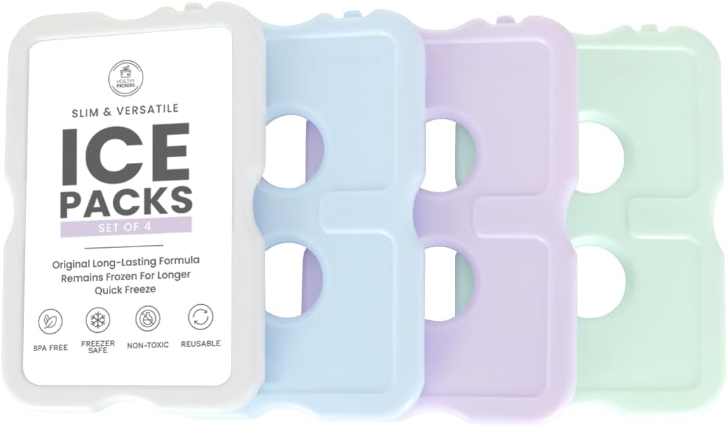 Healthy Packers Cool Pack, Slim Long-Lasting Ice Packs - Great for Coolers or Lu...