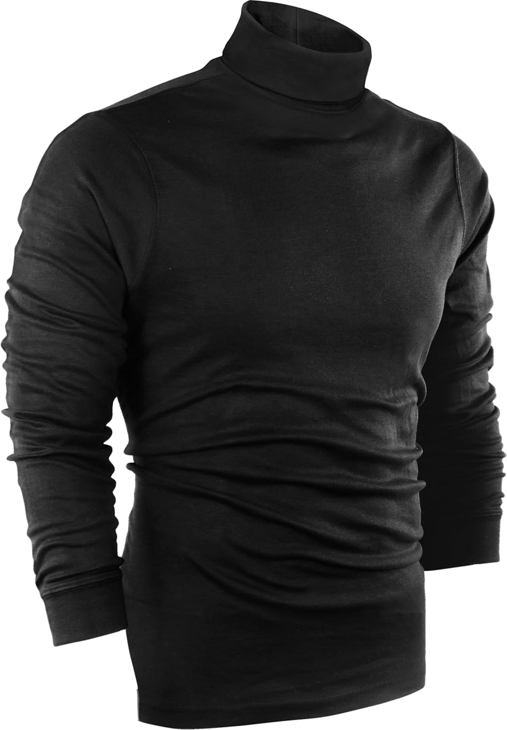 Utopia Wear Men's Turtleneck Slim Fit Lightweight Pullover Top Medium (Pack of 1...