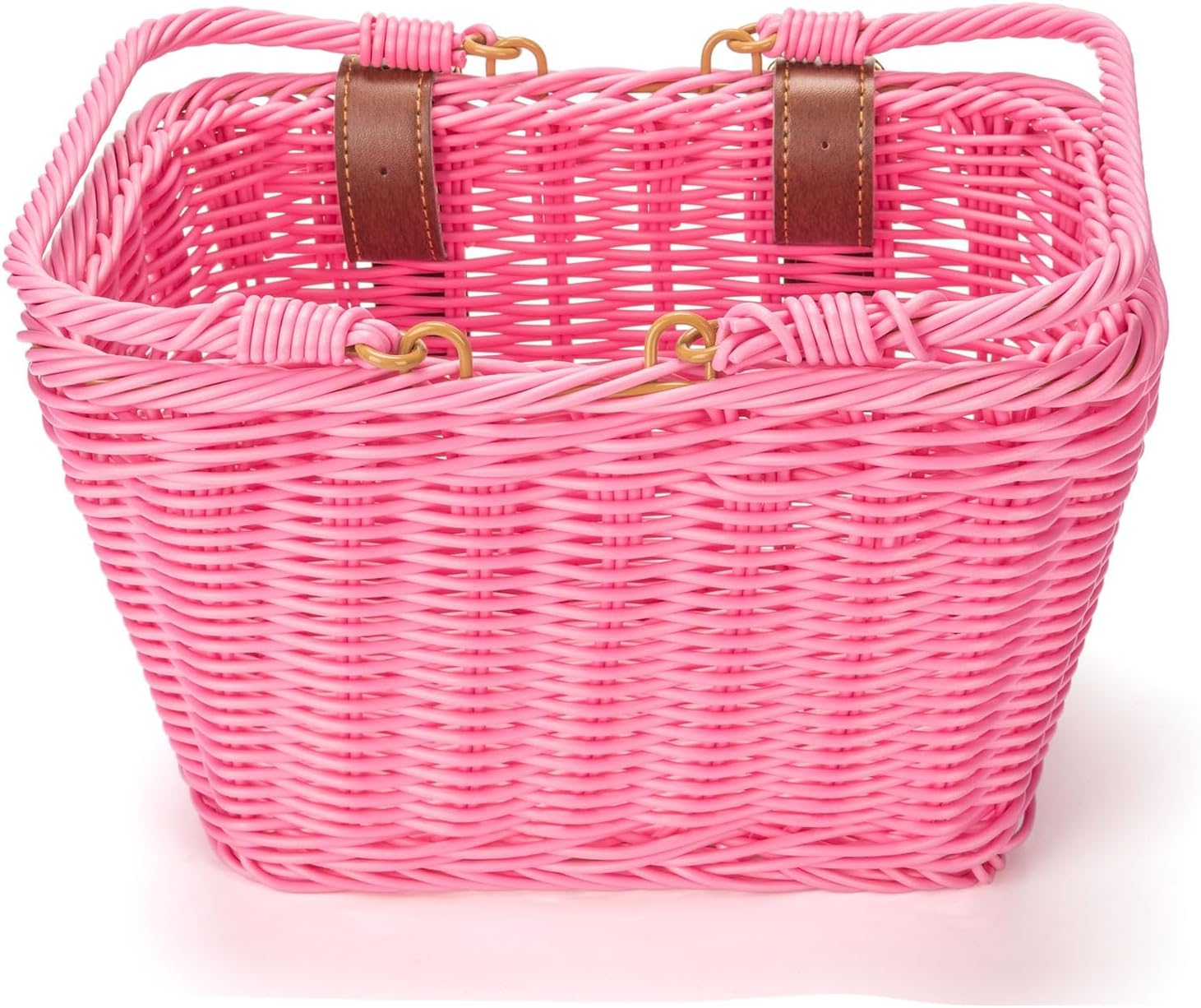 CXWXC Kids Bike Basket - Front Bicycle Bike Basket for Girls - Handmade Woven Wi...