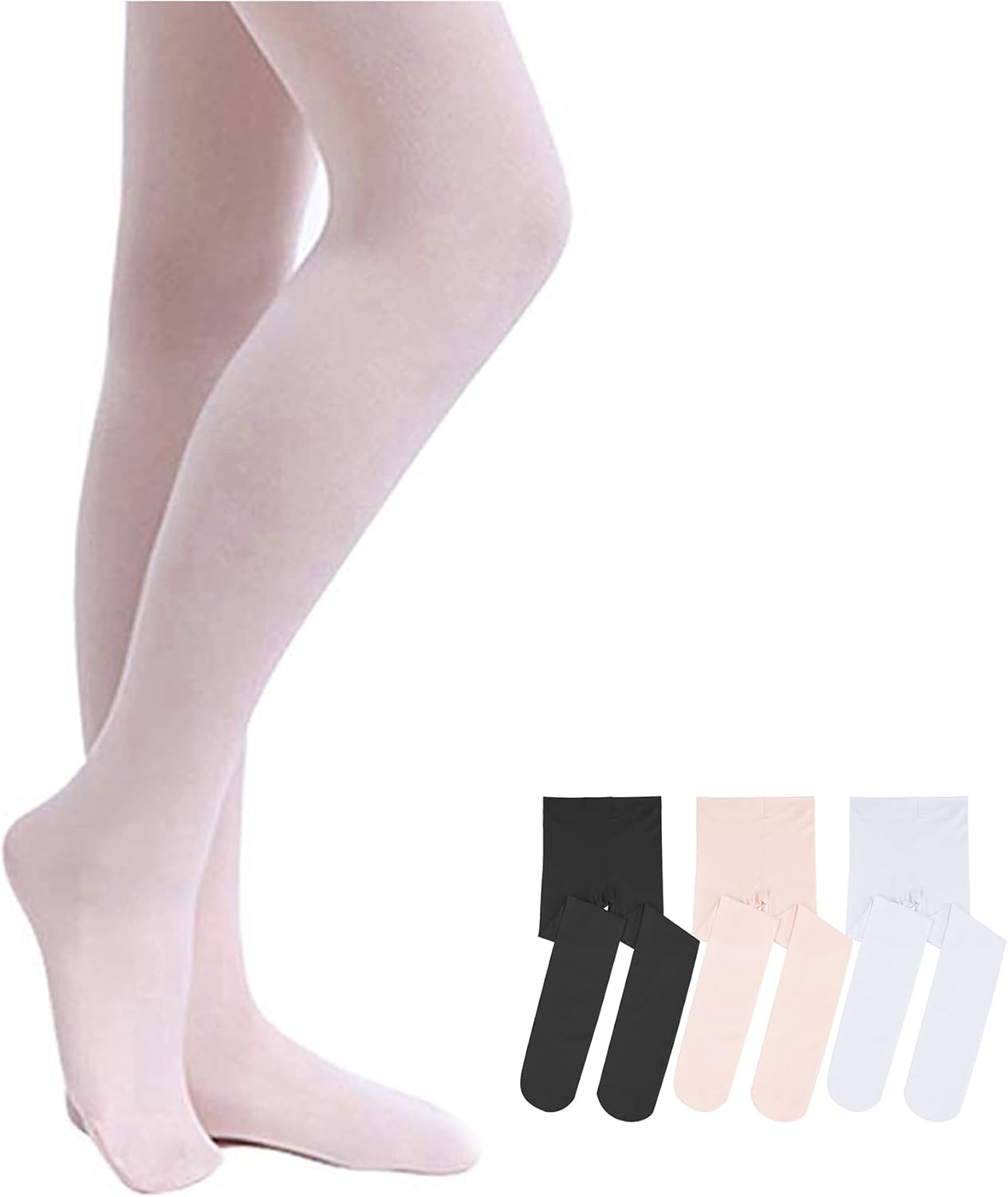 Stelle Girls' Ultra Soft Pro Dance Tight/Ballet Footed Tight (Toddler/Little Kid...