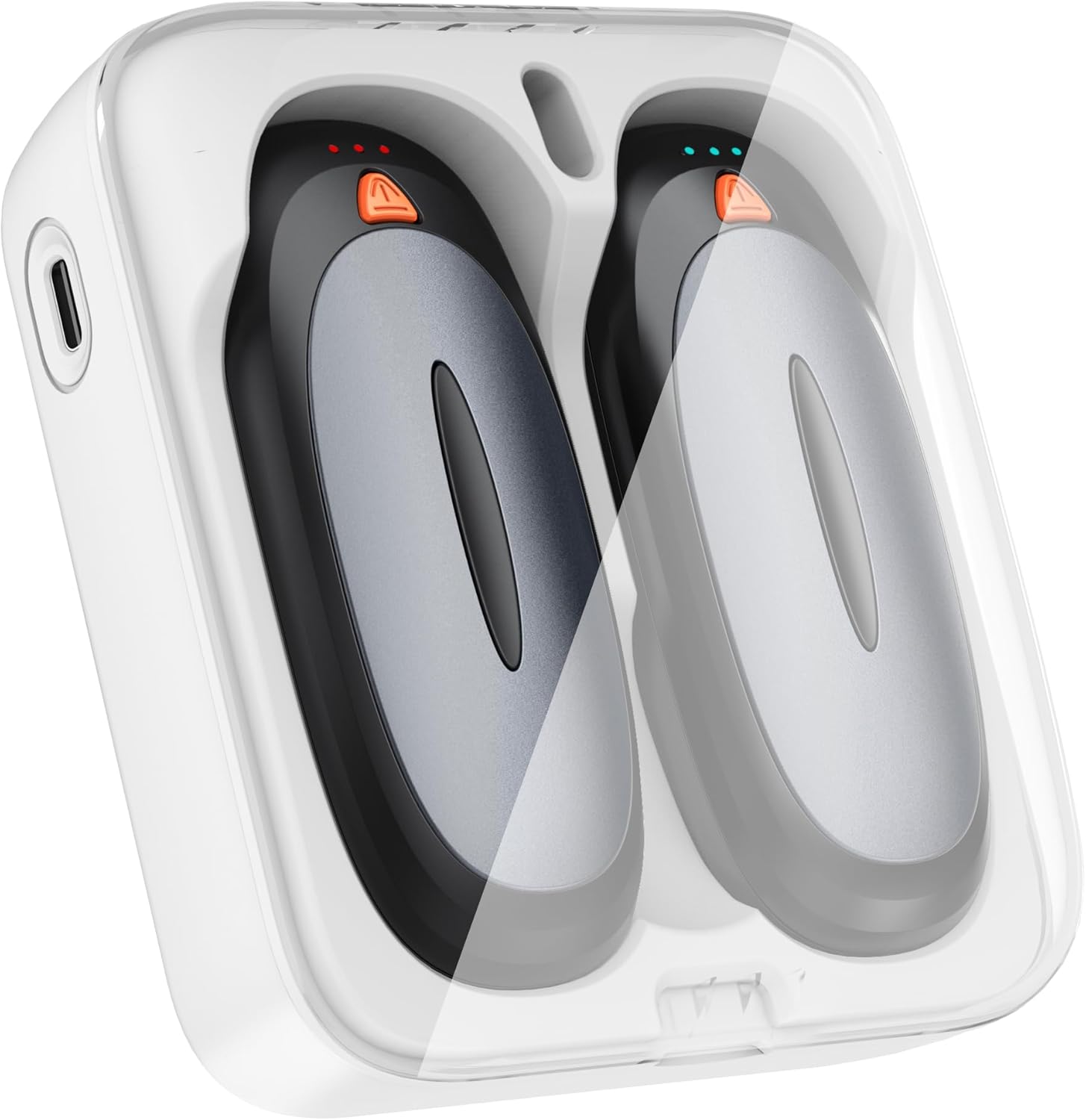 Hand Warmers Rechargeable with 10000mAh Charging Case, 2000mAh Portable Hand War...