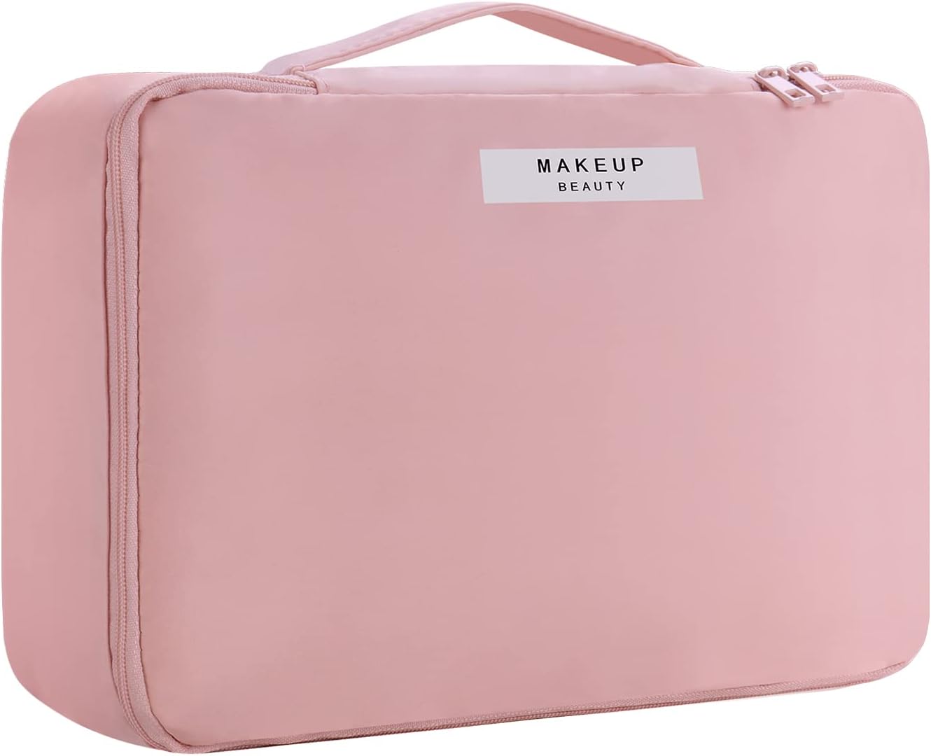 Travel Makeup Bag [with Brushes Holder & Detachable Pouch] Cosmetic Bag Large Ca...