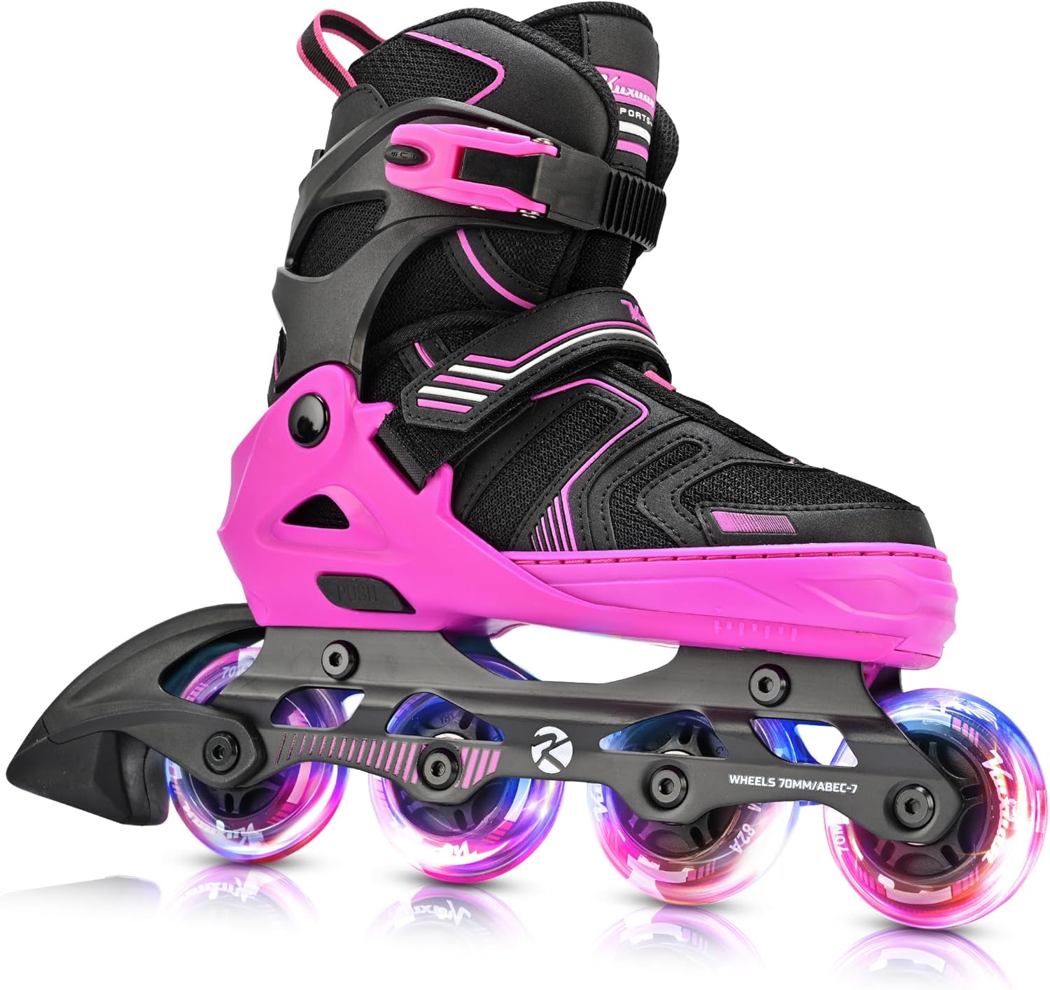 Kuxuan Skates Adjustable Inline Skates for Boys Girls, Kids Roller Skates Ages 4...