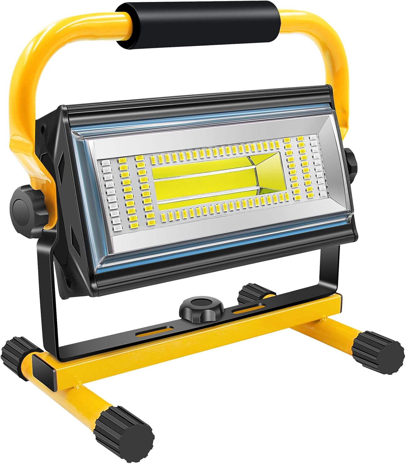 100W COB Rechargeable Work Light, 7000LM Cordless LED Work Lights, Waterproof Po...
