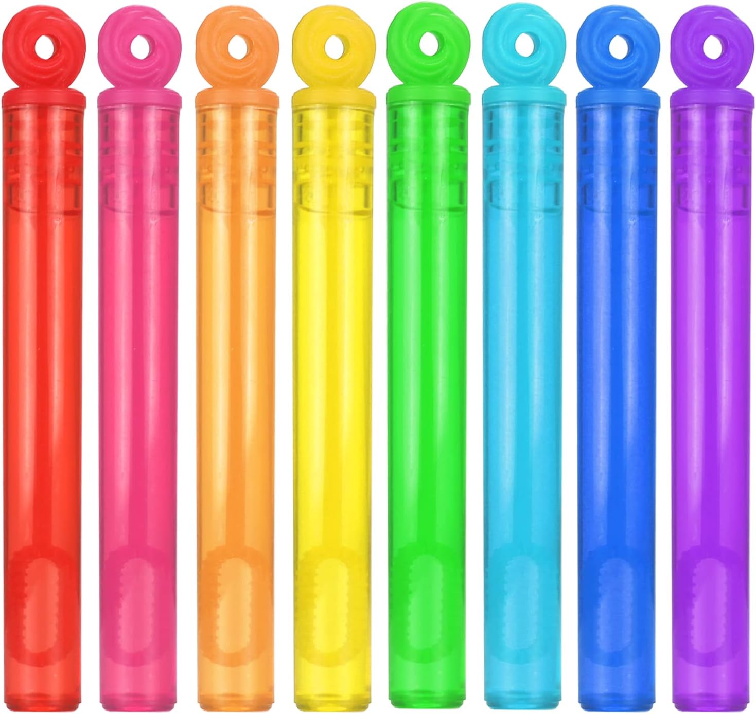 32-Piece 8 Colors Mini Bubble Wands Assortment Party Favors Toys for Kids Child,...