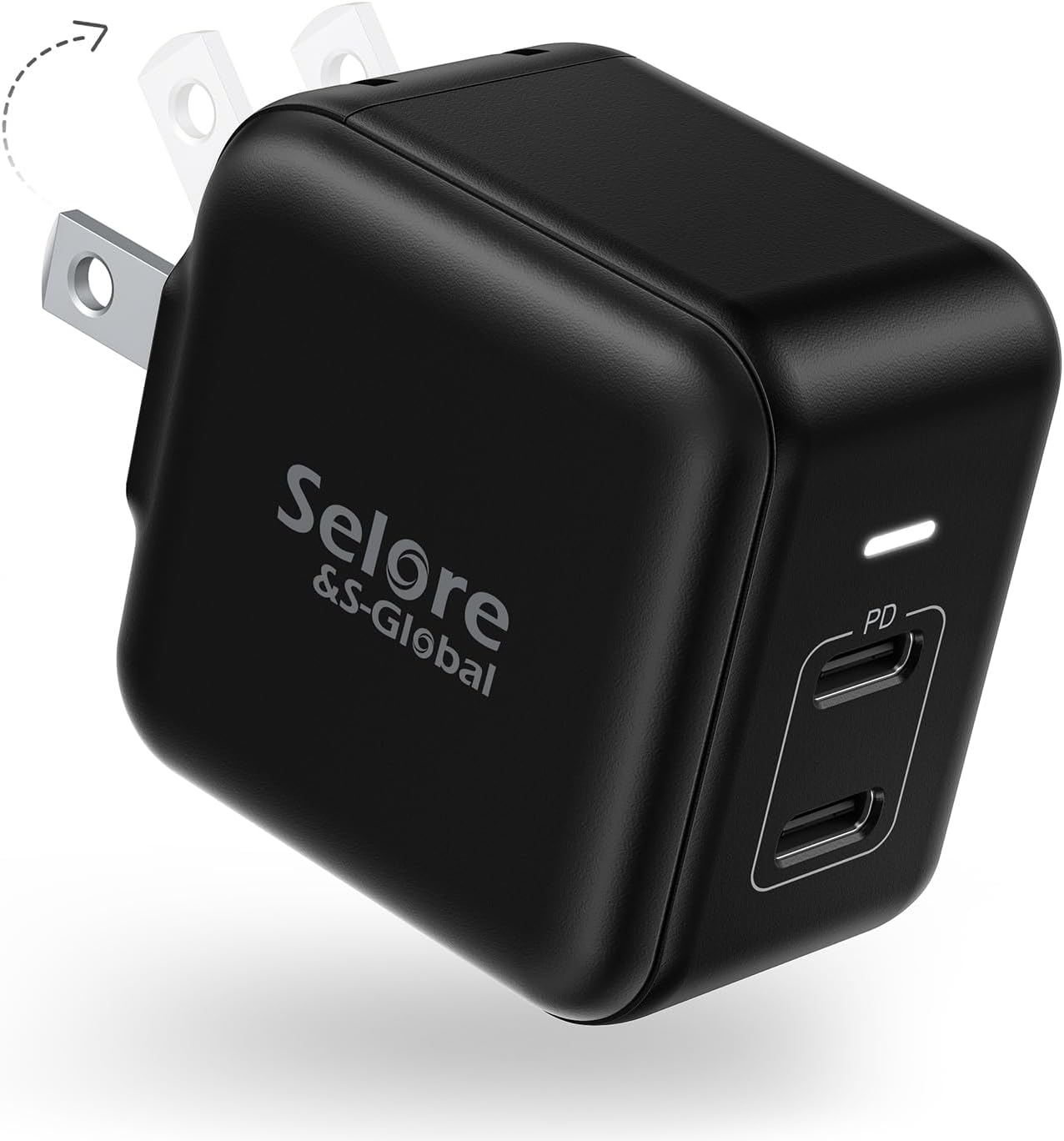 Dual USB C Charger, SELORE 40W Fast Charger Block 2-Port Double USB-C Wall Charg...