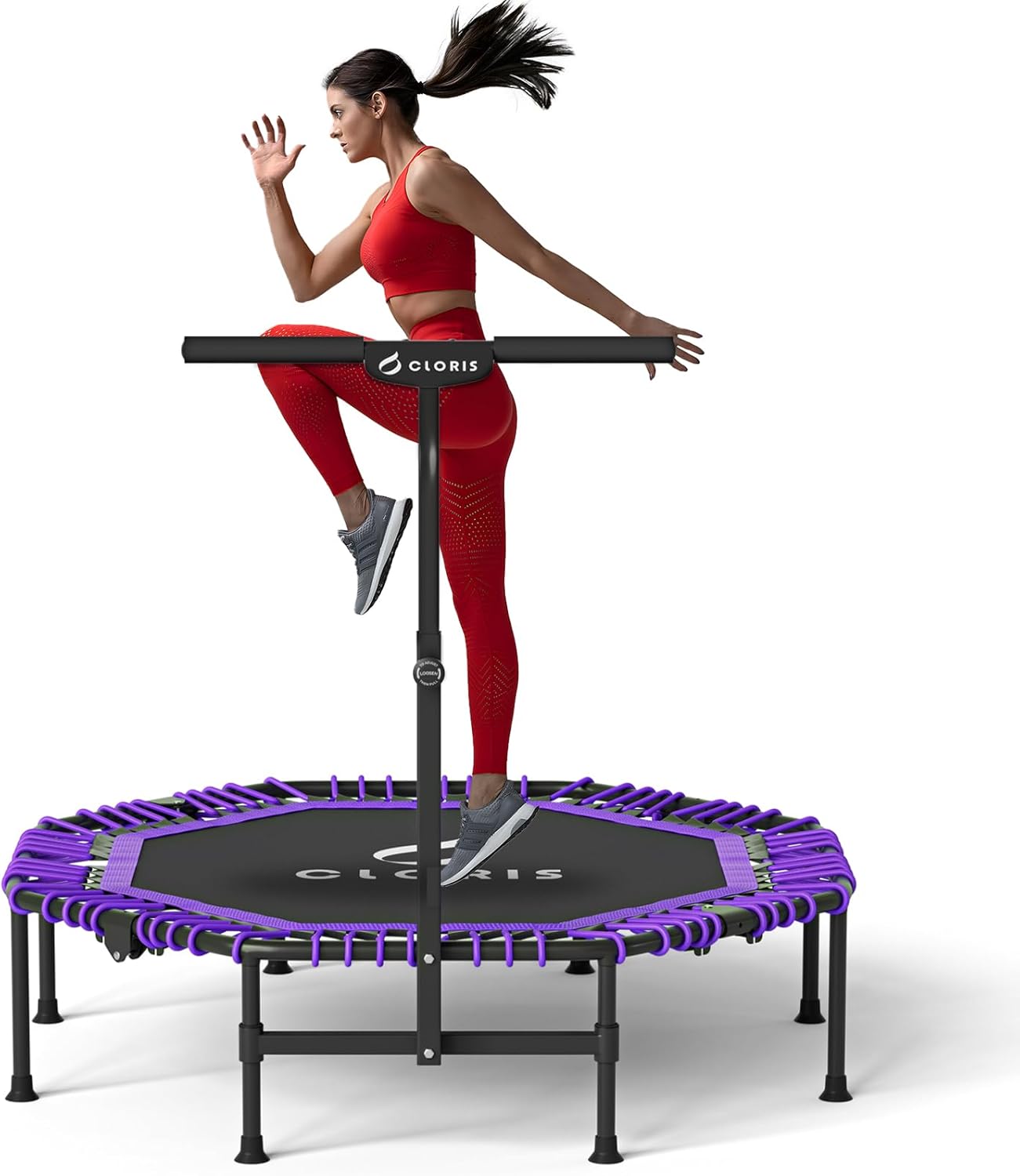 CLORIS 40''/48'' Foldable Fitness Trampoline - Max Load 400lbs / 450lbs, Rebound...