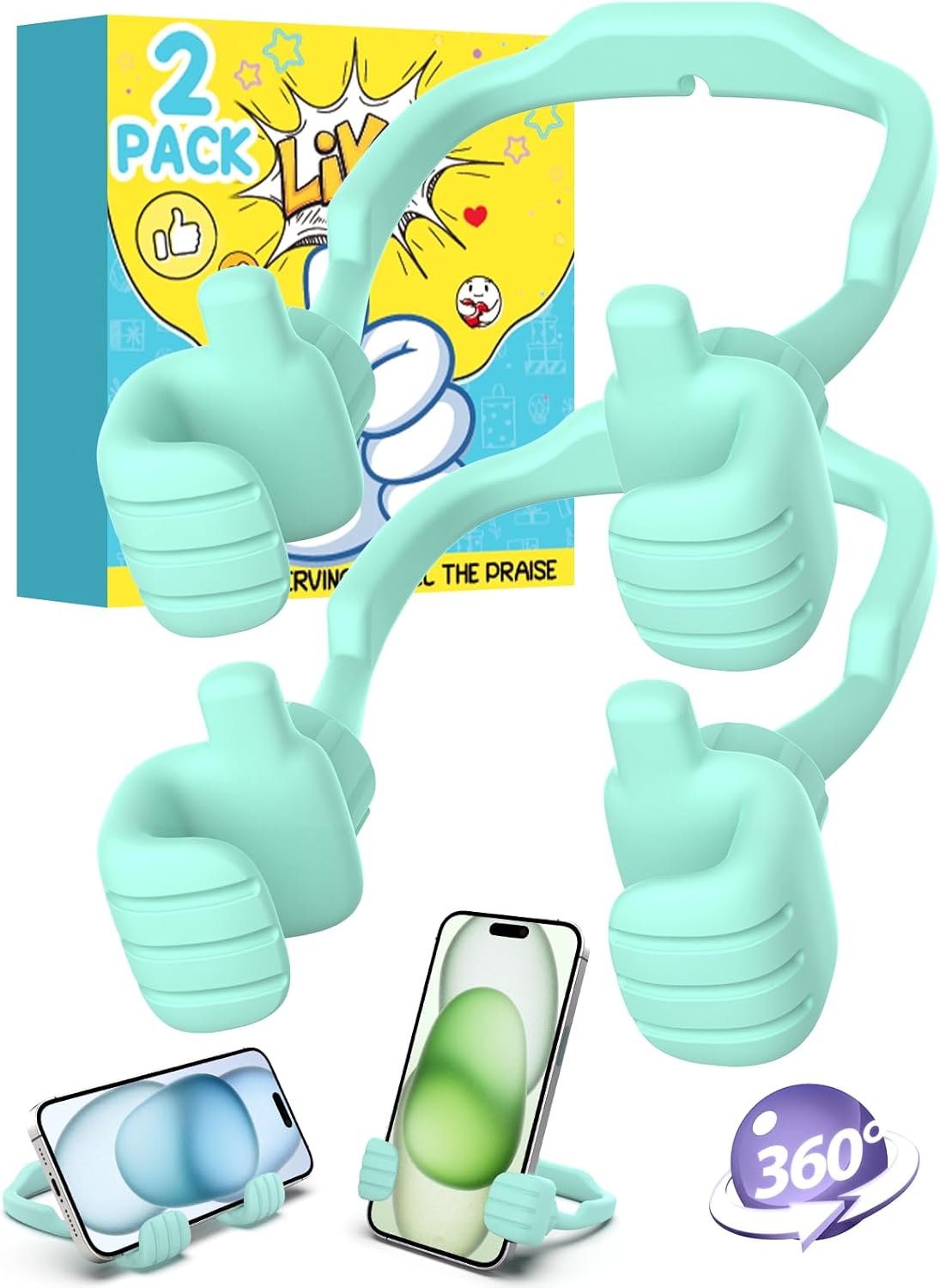 Easter Basket Stuffers for Teen Boys Girls Cell Phone Stand: 2 Pack UPGRADE Adju...