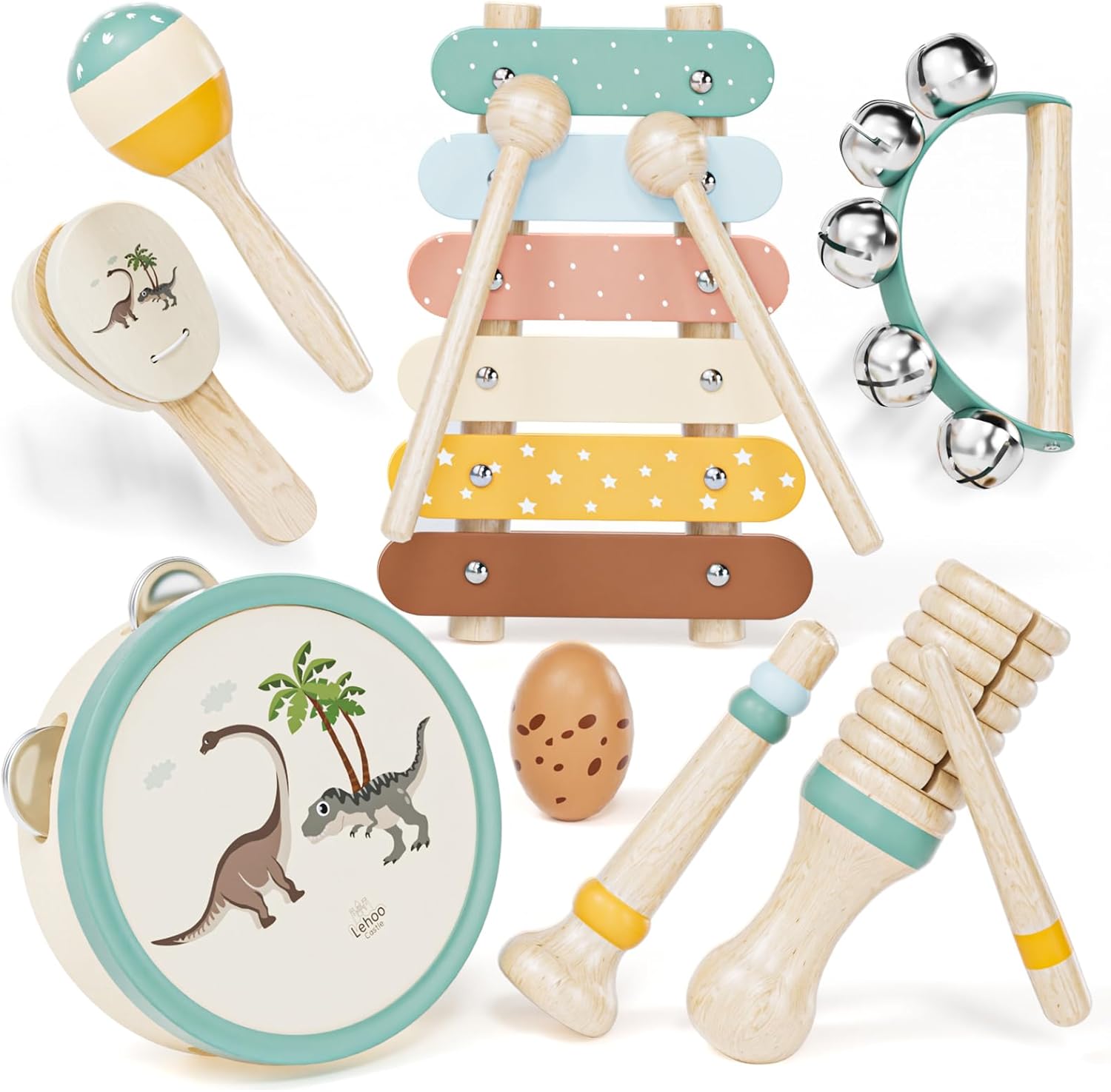 Lehoo Castle Kids Wooden Baby Toddler Montessori M...