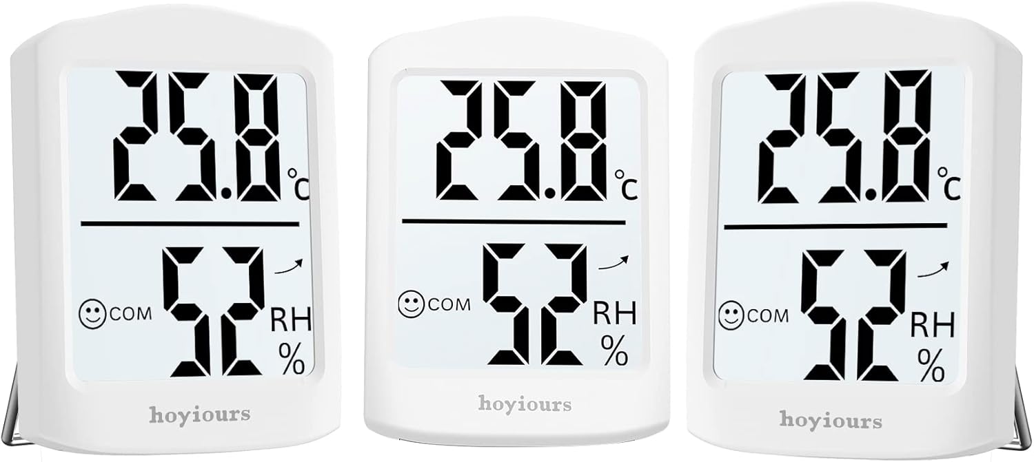 hoyiours Room Thermometer Digital Indoor Hygrometer, Room Thermometer Temperatur...