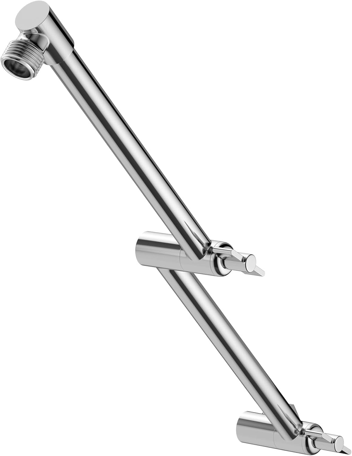 Lordear Shower Extension Arm 16 Inch Foldable Shower Arm Chrome,Adjustable Heigh...