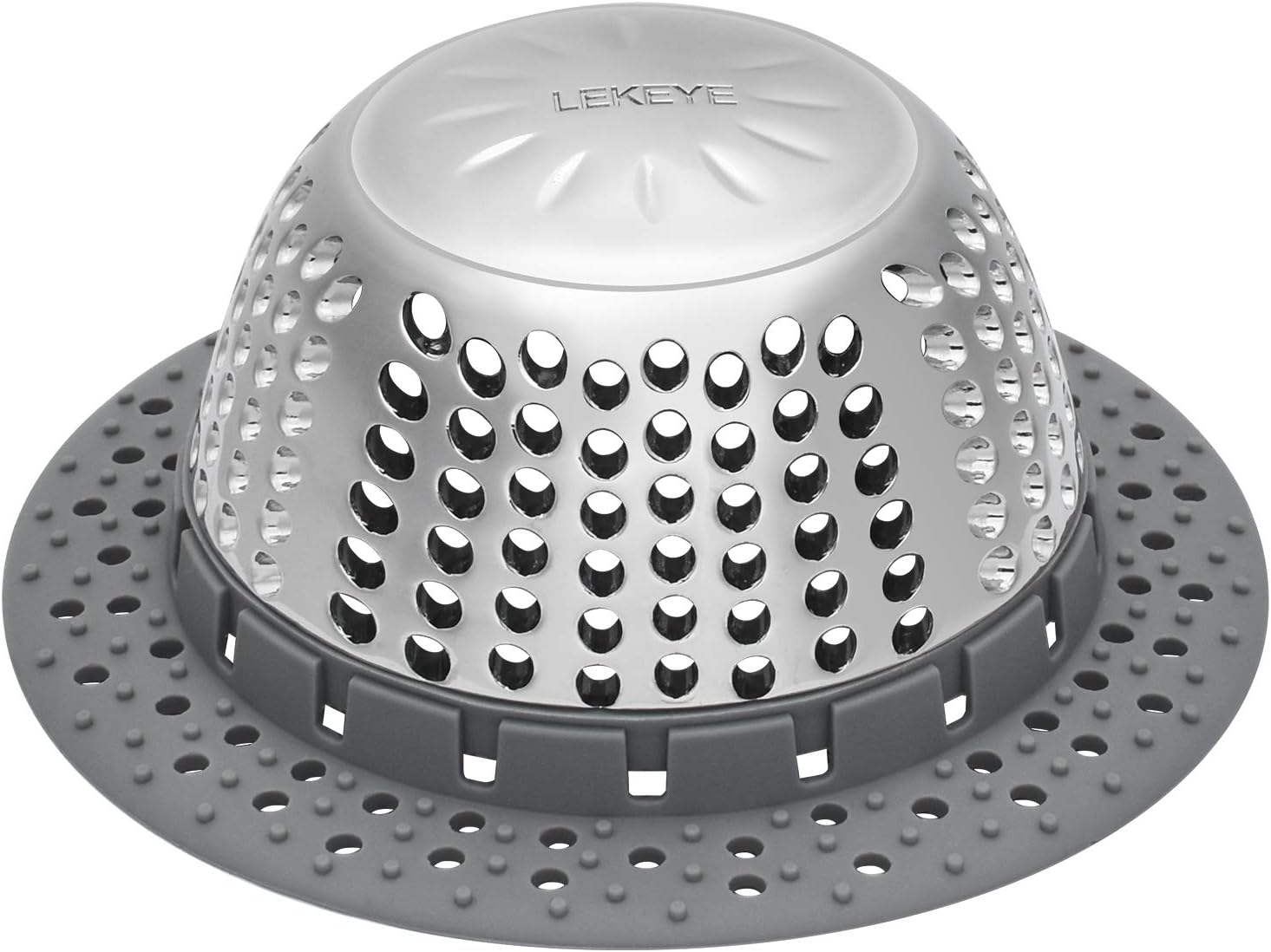 LEKEYE Drain Hair Catcher/Bathtub Drain Cover/Drain Protector for Pop-Up & Regul...