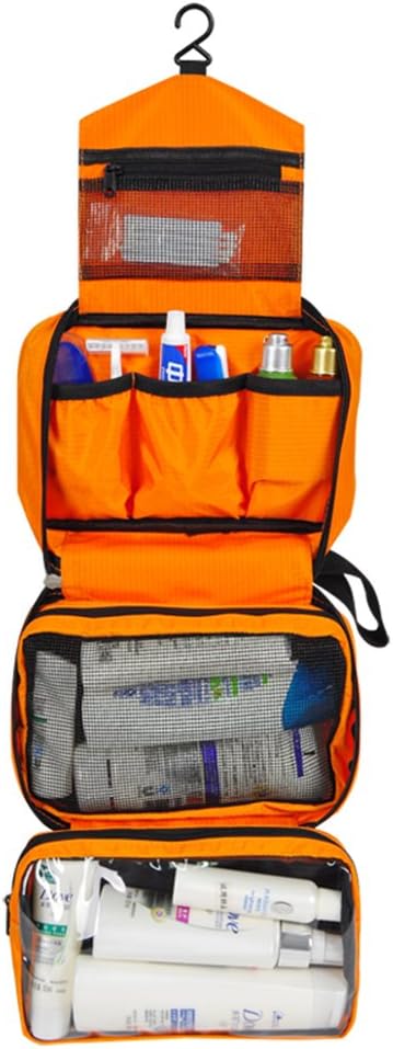 jiemei Hanging Toiletry Bag Waterproof, Travel Wash Bag for Men & Women with 4 C...