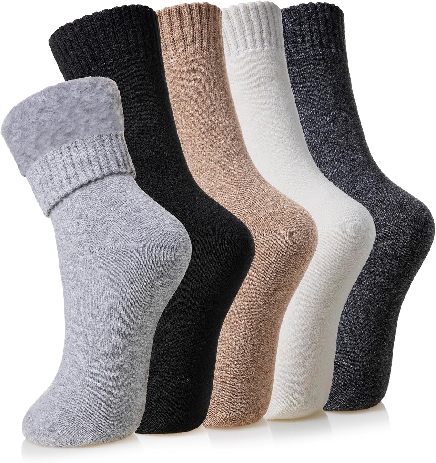 Velice Winter Warm Thermal Socks for Women Extra Thick Insulated Heated Crew Boo...