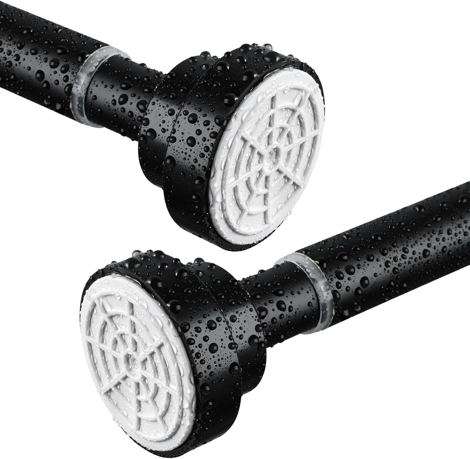 Shower Curtain Rod, Stainless Steel Extendable Shower Curtain Pole Tension Rods...
