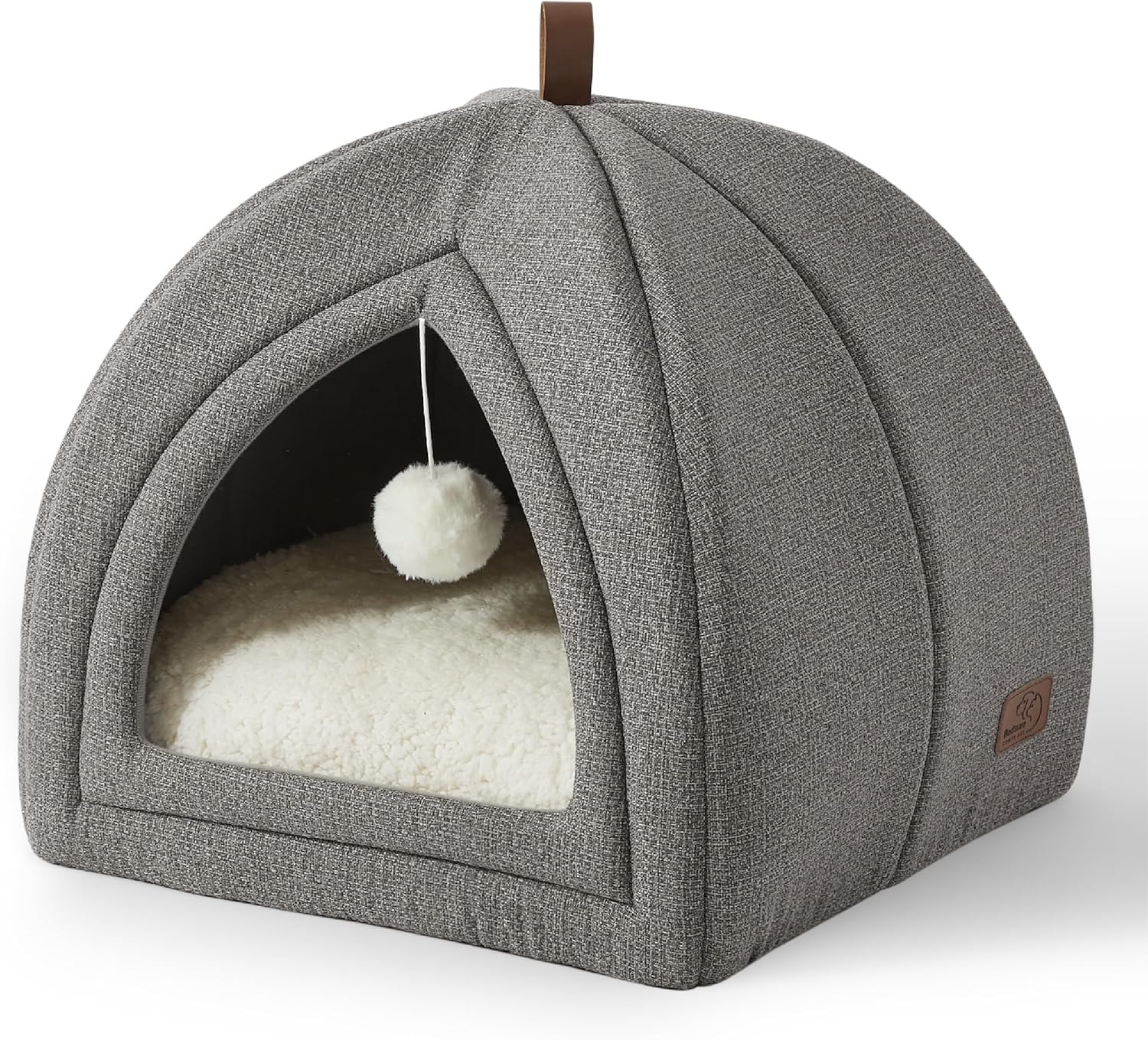 Bedsure Cat Beds for Indoor - 2 in 1 Cat Cave Hous...