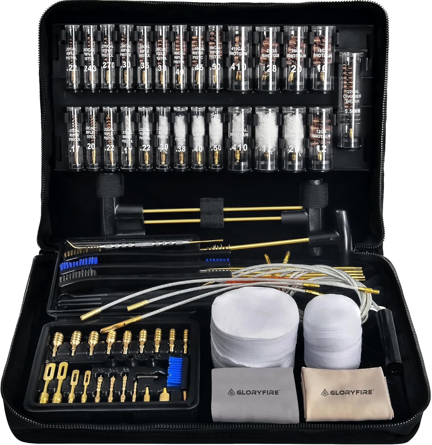 GLORYFIRE Gun Cleaning Kit Handgun Shotgun Pistol Cleaning Kit for All Guns with...