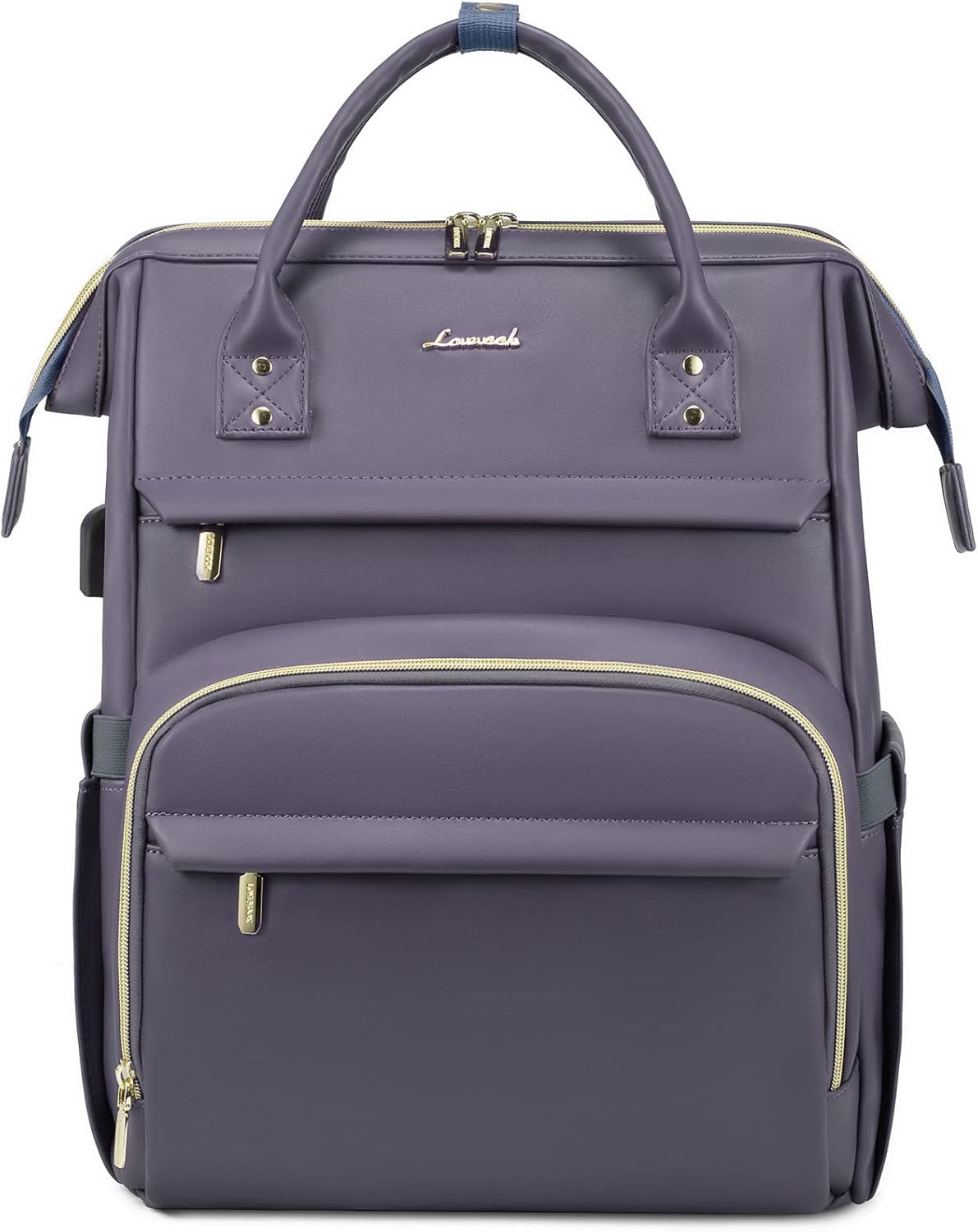 LOVEVOOK Leather Laptop Backpack for Women 17 inch,Travel Backpack Purse Nurse T...