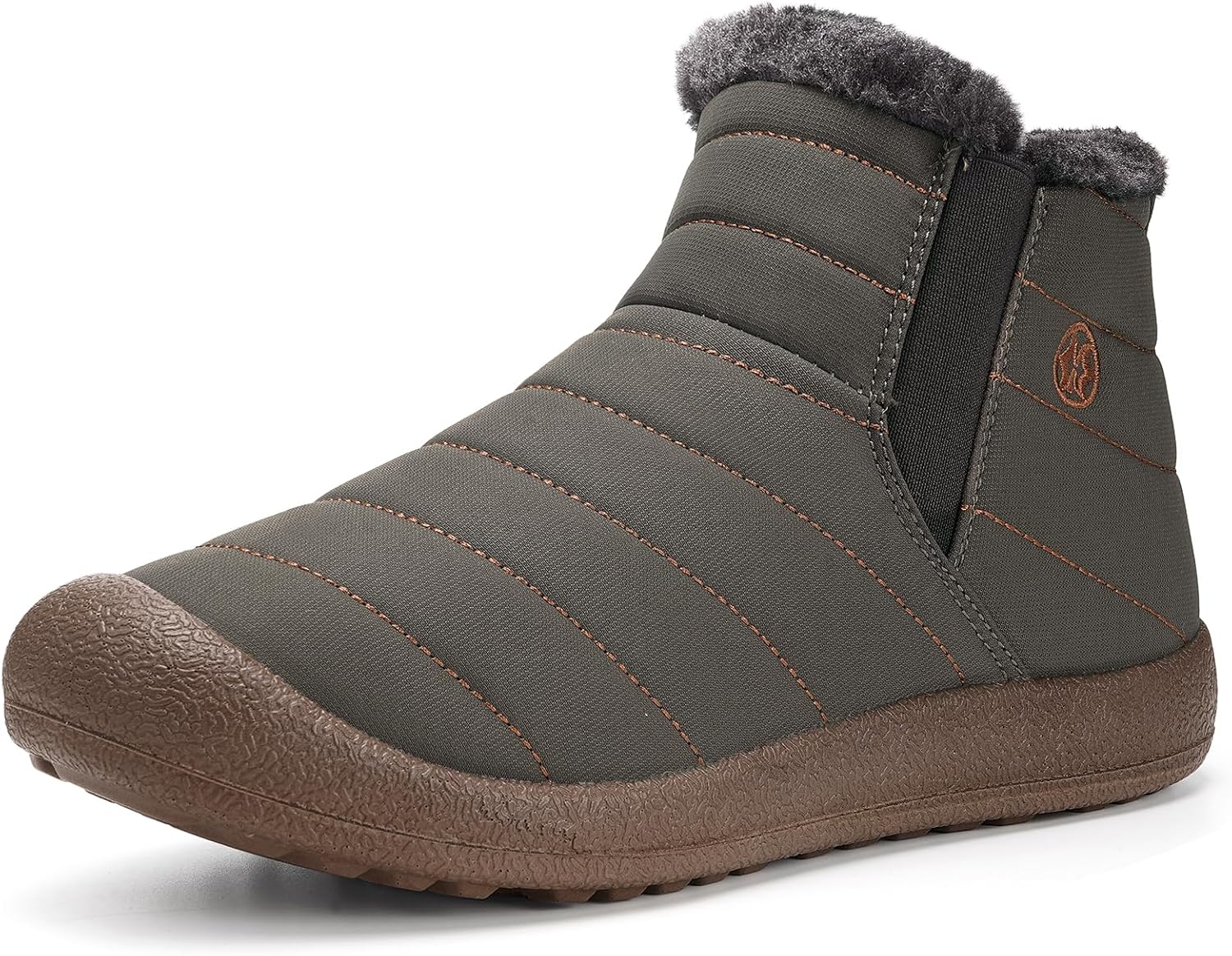 Eagsouni Womens Mens Snow Boots Winter Shoes Slip On Ankle Booties Anti-Slip Wat...