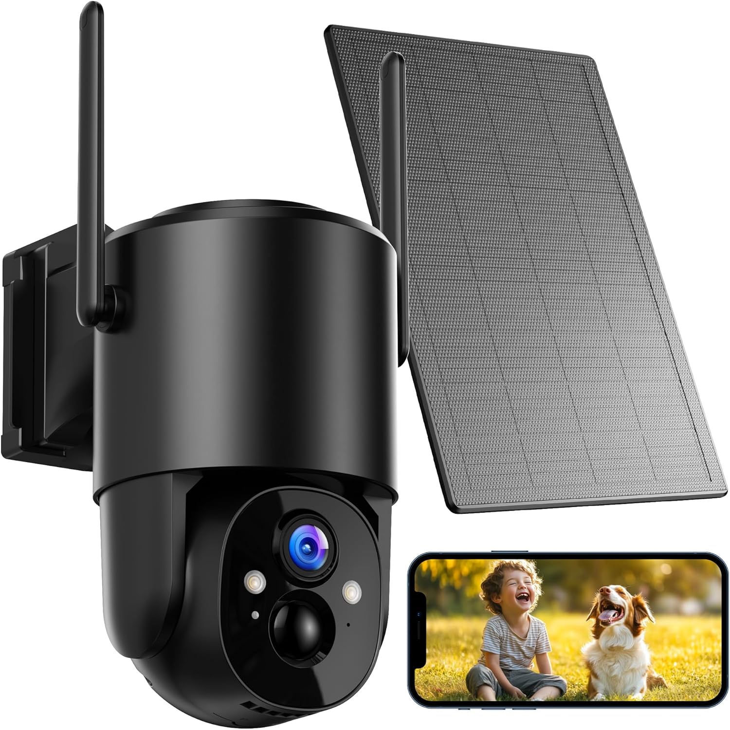 Security Cameras Wireless Outdoor Solar: Battery Cameras for Home Security WiFi...