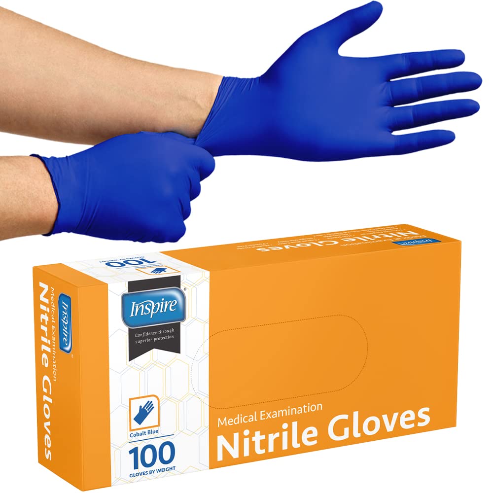 Inspire Nitrile Gloves Medical Examination | The Original Quality Stretch Cobalt...