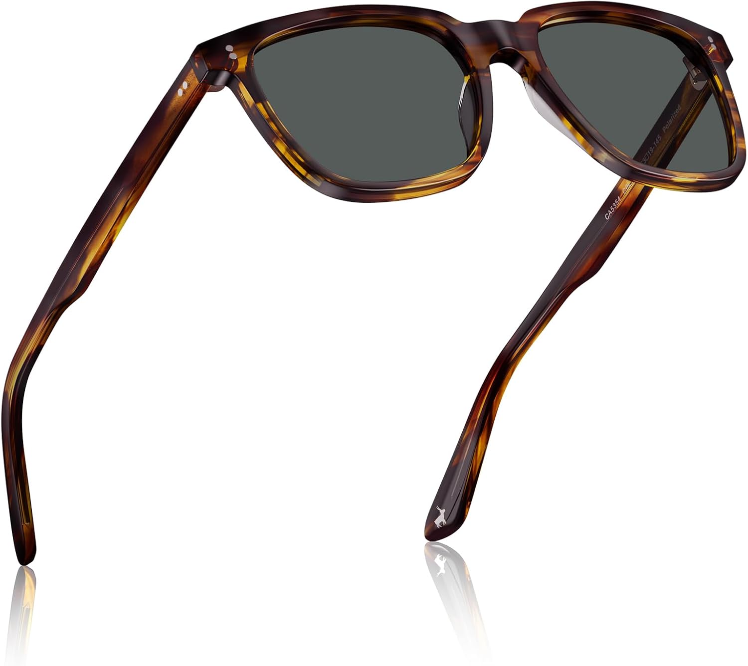 CARFIA Retro Square Mens Sunglasses Polarised Eyewear 100% UV Protection for Dri...