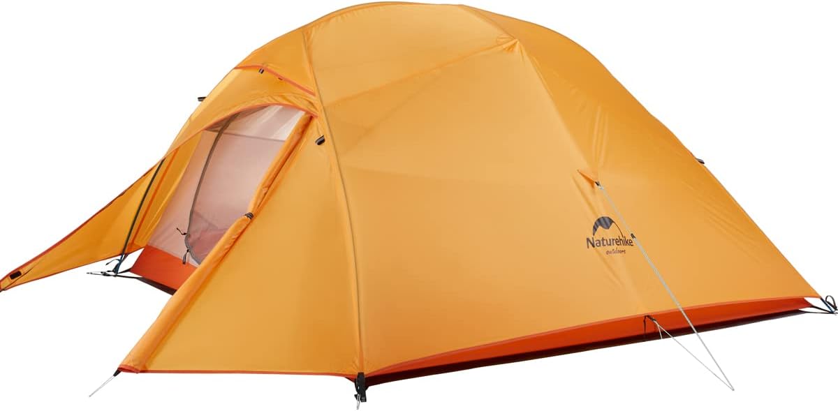 Naturehike Cloud-Up 3 Person Lightweight Backpacking Tent with Footprint - 3 Sea...