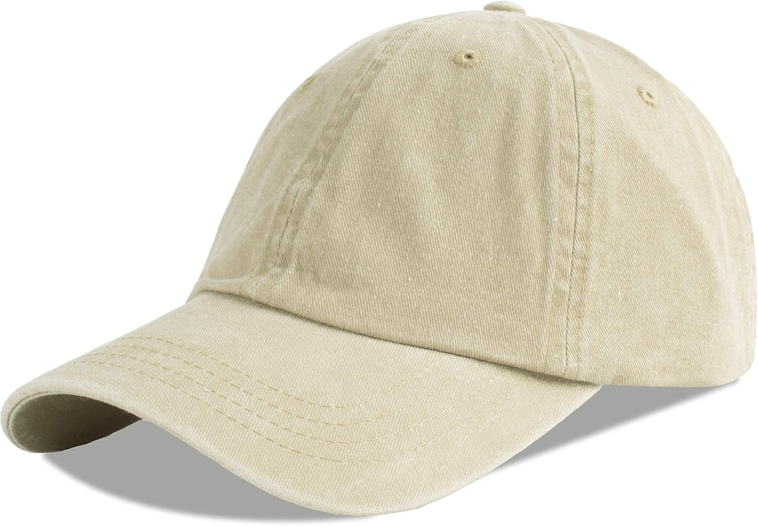 LANGZHEN Unisex Baseball Cap 100% Cotton Fits Men Women Washed Denim Adjustable...