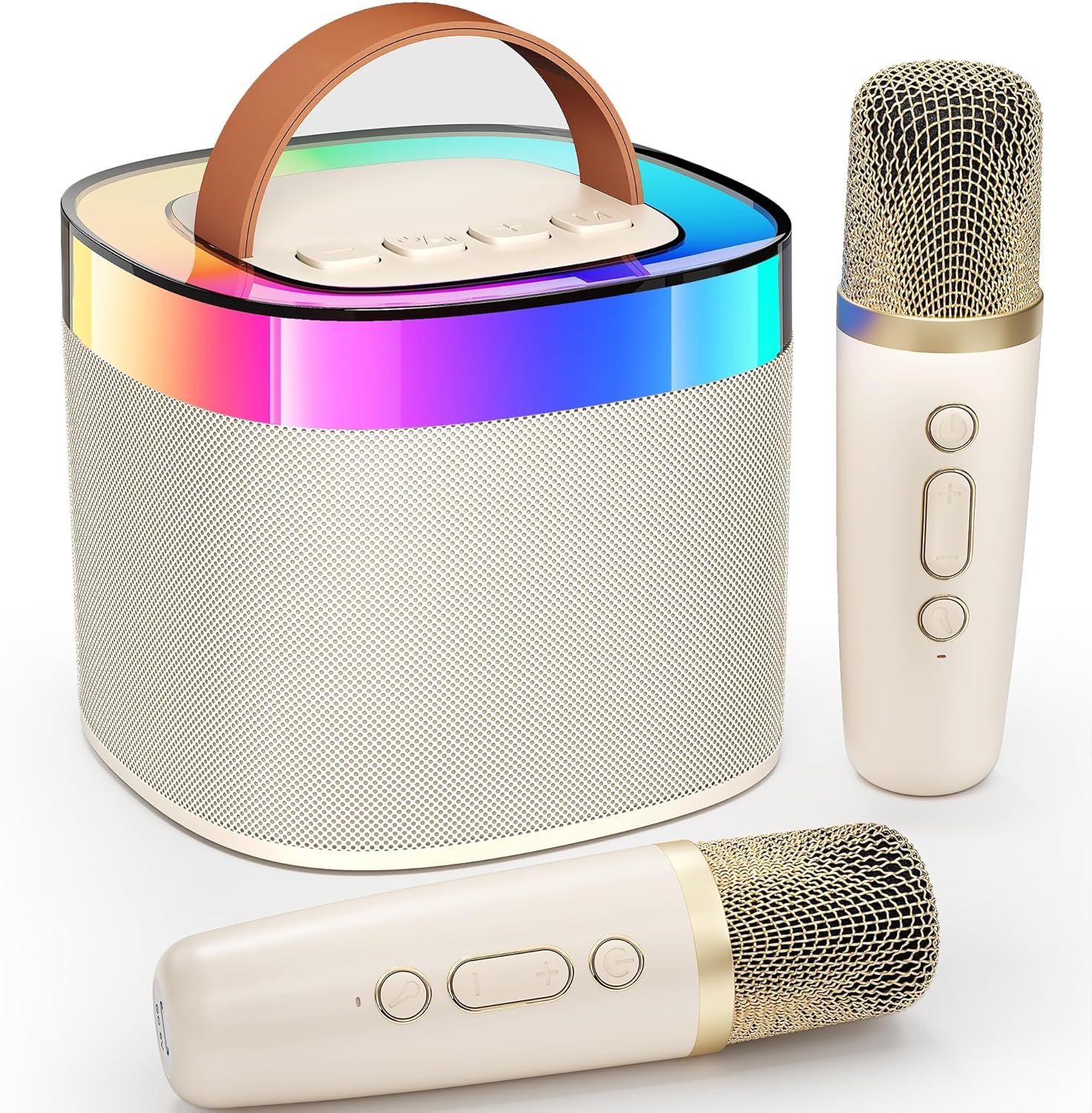 Ankuka Bluetooth Portable Karaoke Machine, Bluetooth Karaoke Speaker with 2 Micr...