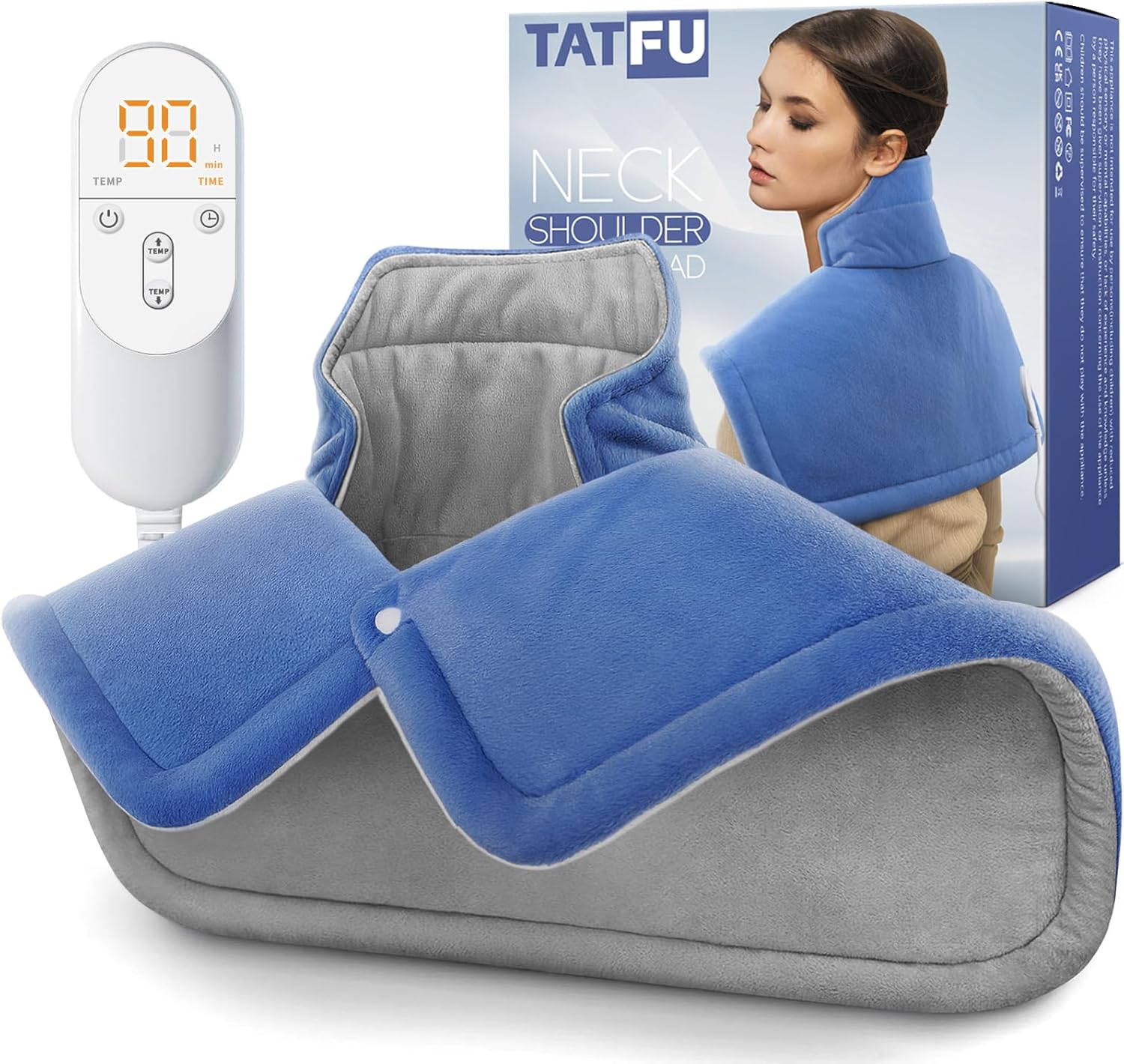 Heating pad for Neck, Back, Shoulder, Cramps Pain Relief, Gifts for Women, Men,...