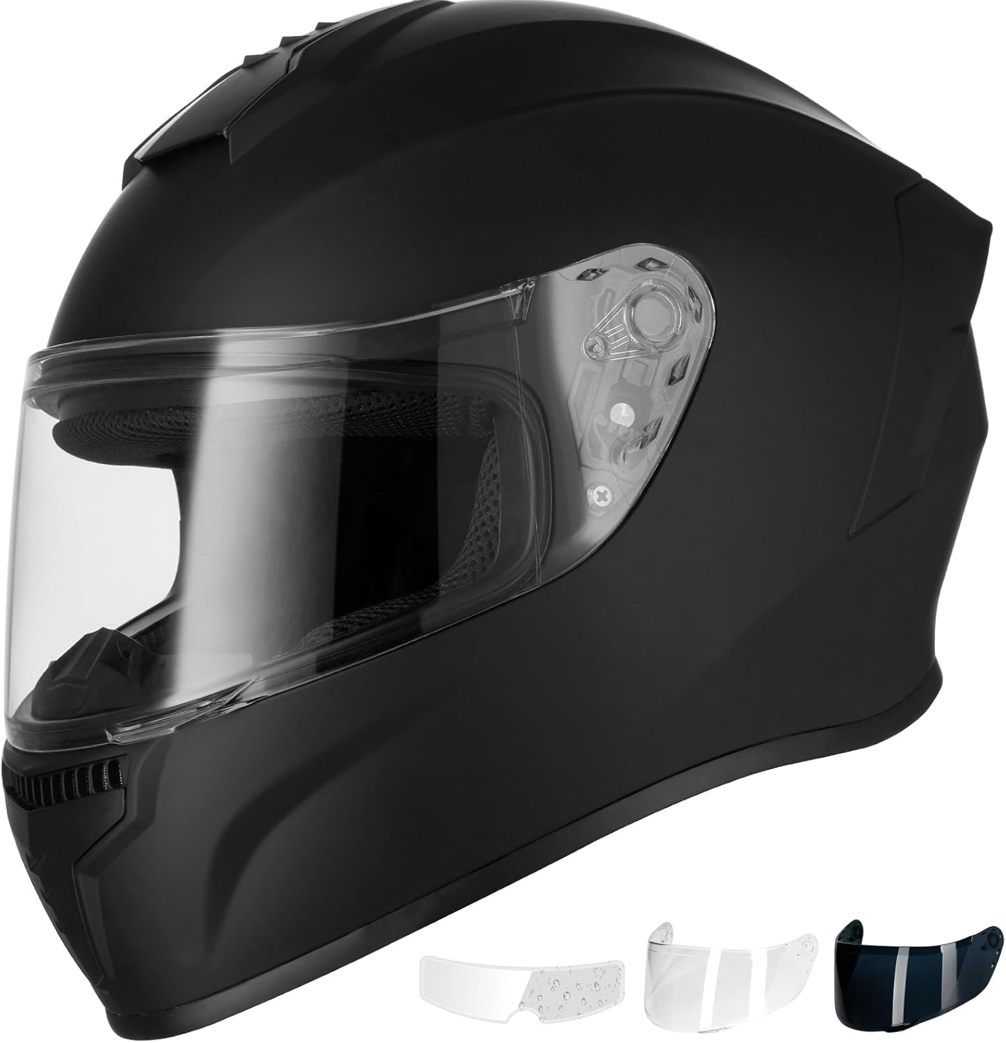 Favoto Full Face Motorcycle Helmet DOT Approved, Cascos para Motos Snowmobile Di...