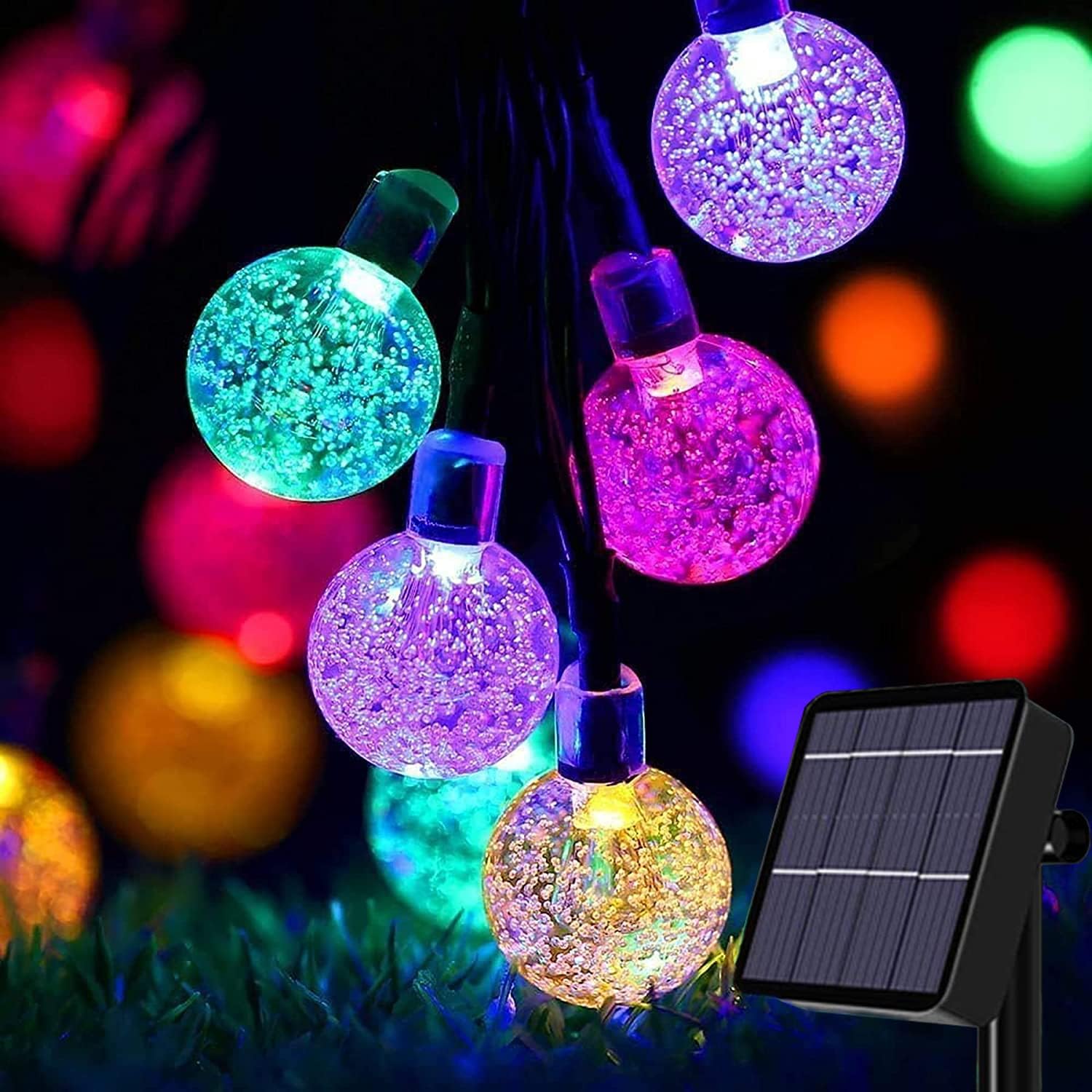 Useber Solar Lights Outdoor Garden, 24Ft 50LED Garden Solar Lights Waterproof Cr...