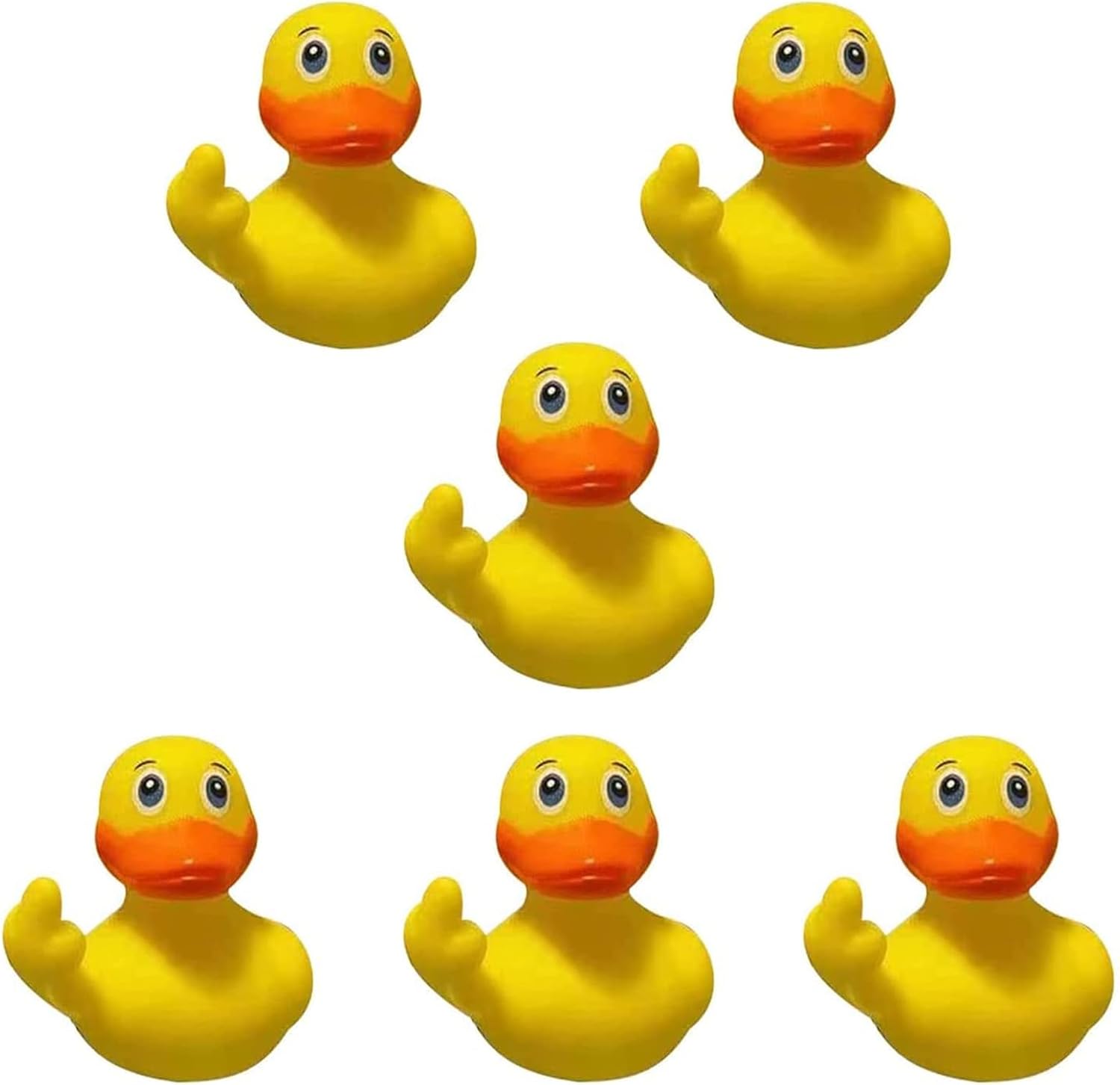 Rubber Ducks, 2.17" The Finger Rubber Duck, Ducks Funny Rubber Cute Small Rubber...