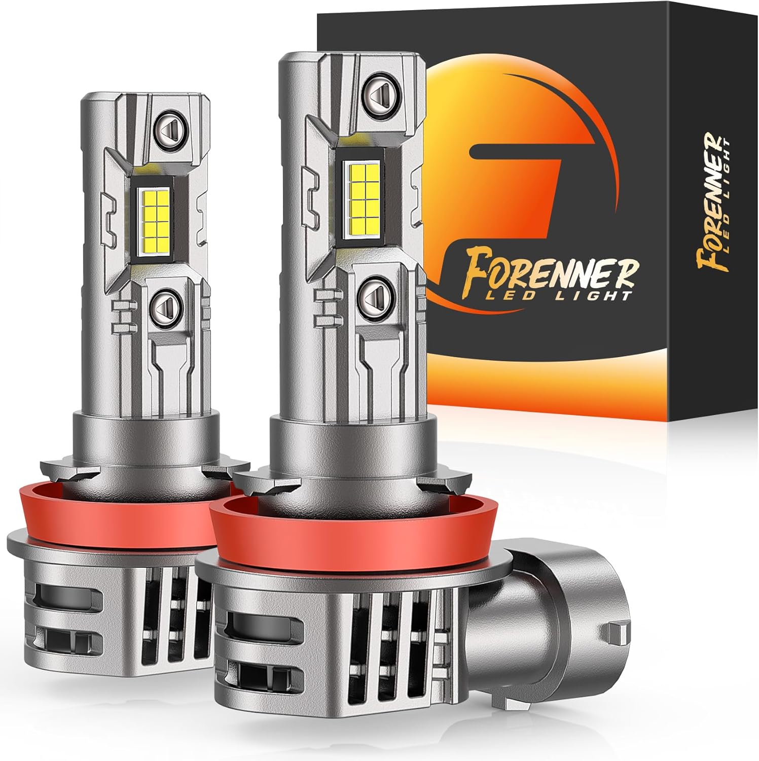 Fahren H11/H9/H8 fog Light Bulbs, Upgraded 28000LM 800% Brighter 6500K H9 Bulbs,...