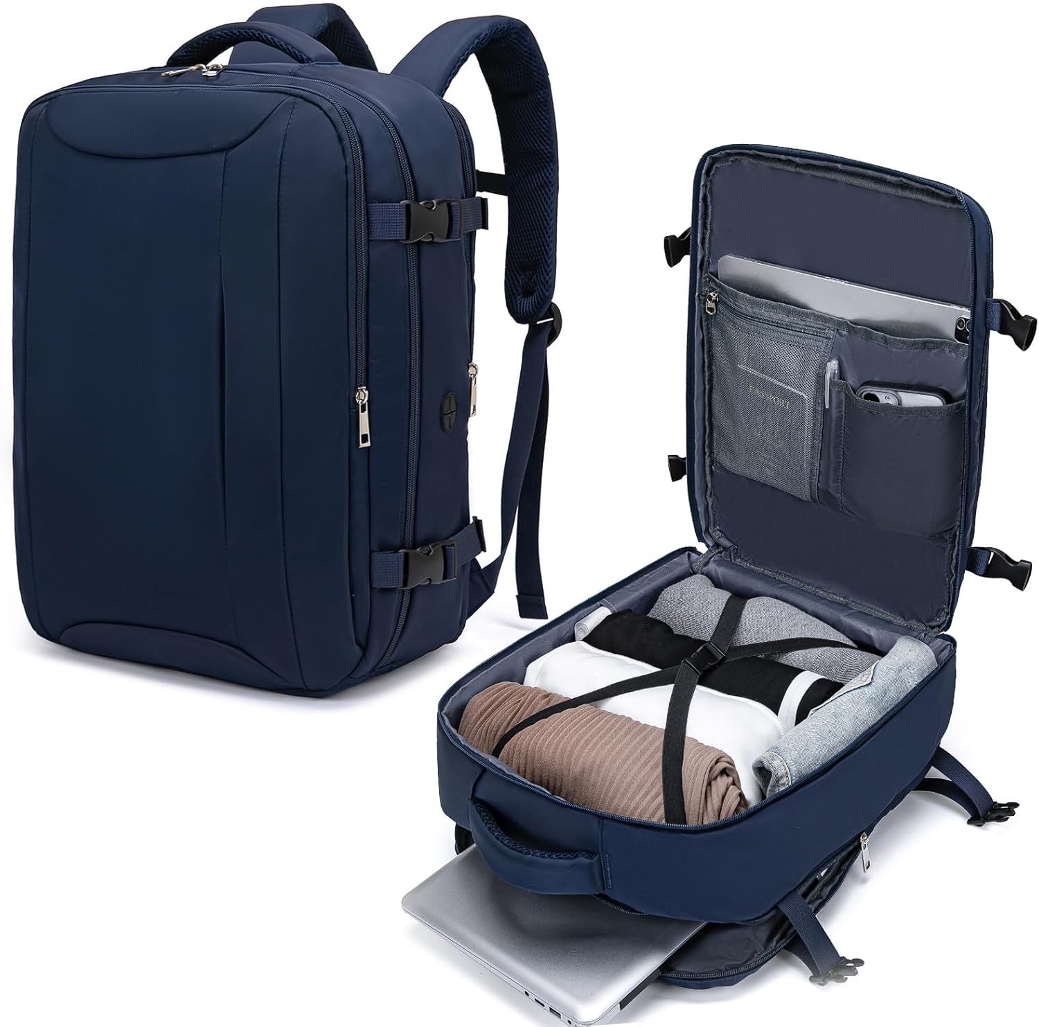 Hayayu for Easyjet Cabin Bag 45x36x20, Waterproof Underseat Cabin Bag Travel Bac...
