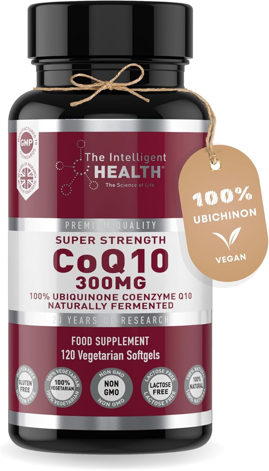 Ubiquinone Coenzyme Q10 300mg Softgel Capsules, 120 Super Strength Vegan Friendl...