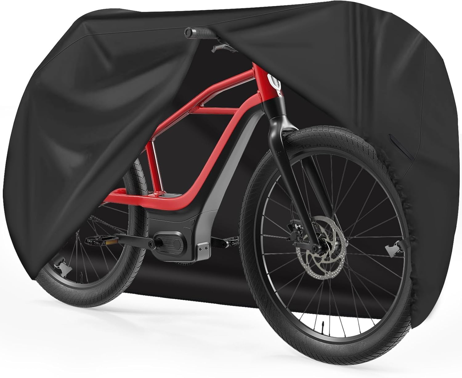Zettum 600D PU Coating Bike Cover for 1 Bike - Stationary Bike Covers for Outsid...