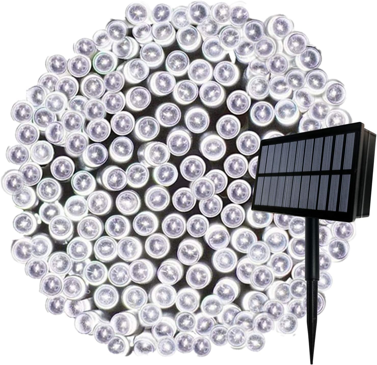 FANSIR Solar String Lights, 164ft 500 LED Outdoor String Solar Powered Fairy Lig...