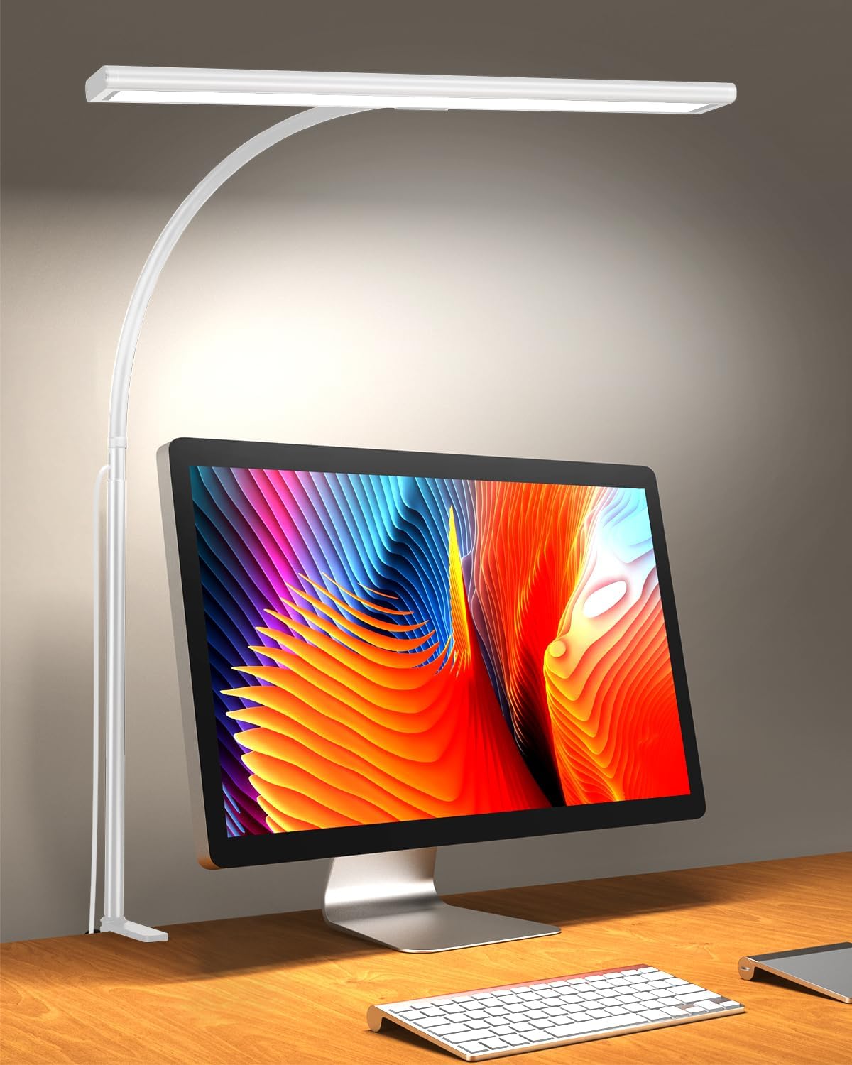 iFalarila 2024 Version 160 LED Desk Lamp - Super Bright Dimmable Clamp Lamp for...