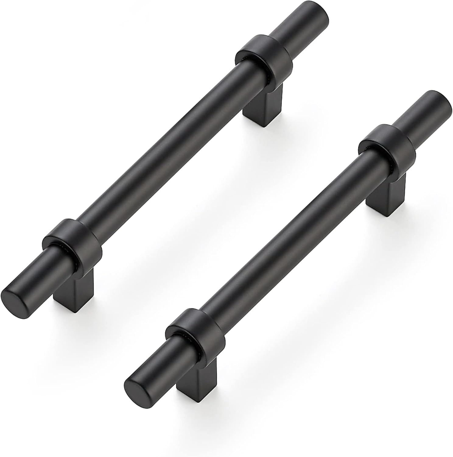 Ravinte 20 Pack 6-3/8 Inch Cabinet Pulls Matte Black Kitchen Cabinet Hardware Cu...