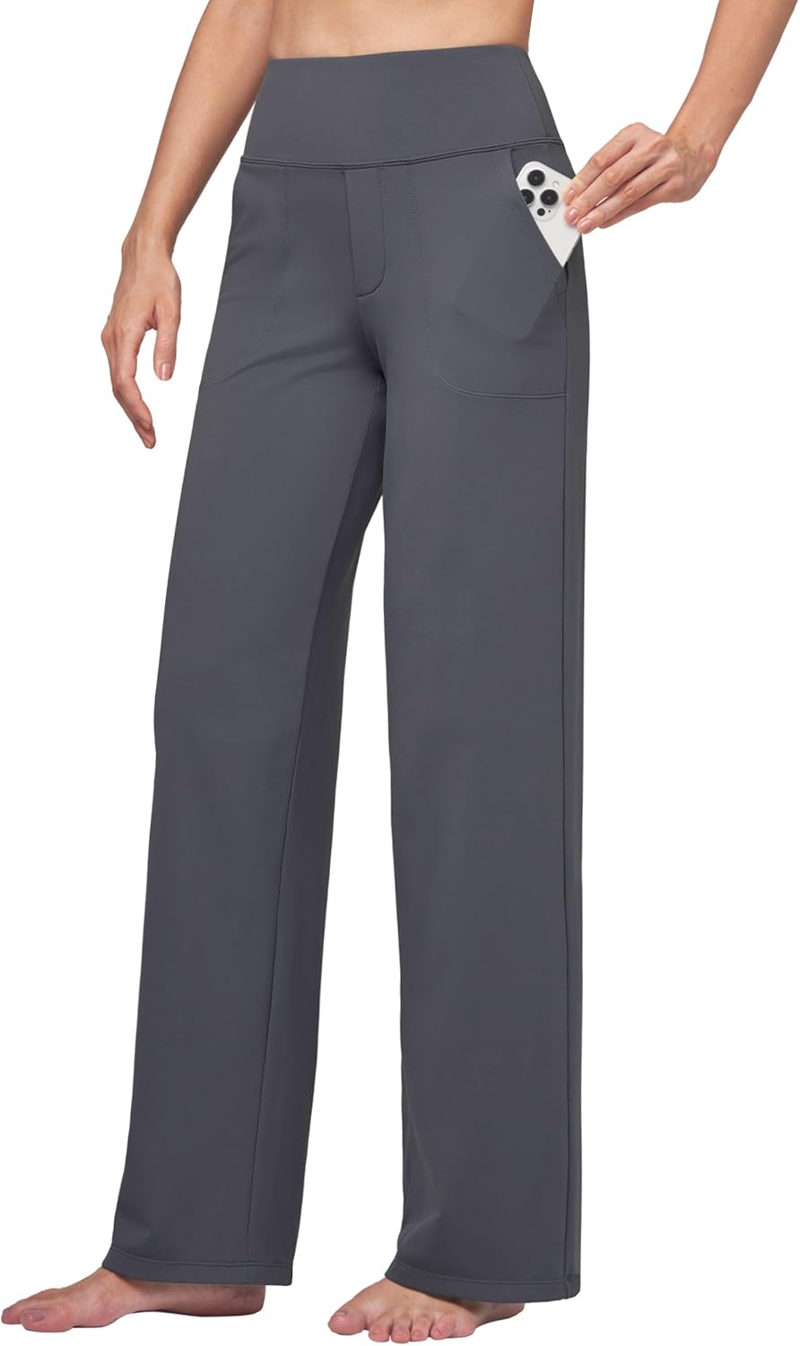 Willit Women's Yoga Pants Wide Leg Dress Work Pants Stretch Casual Pants Slacks...